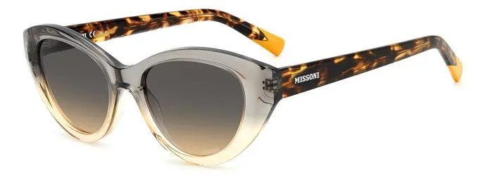 Missoni MIS 0086/S MQE/GA Occhiali da sole Acetato Grigio Marrone Rotonda Normale Sfumato - immagine 1