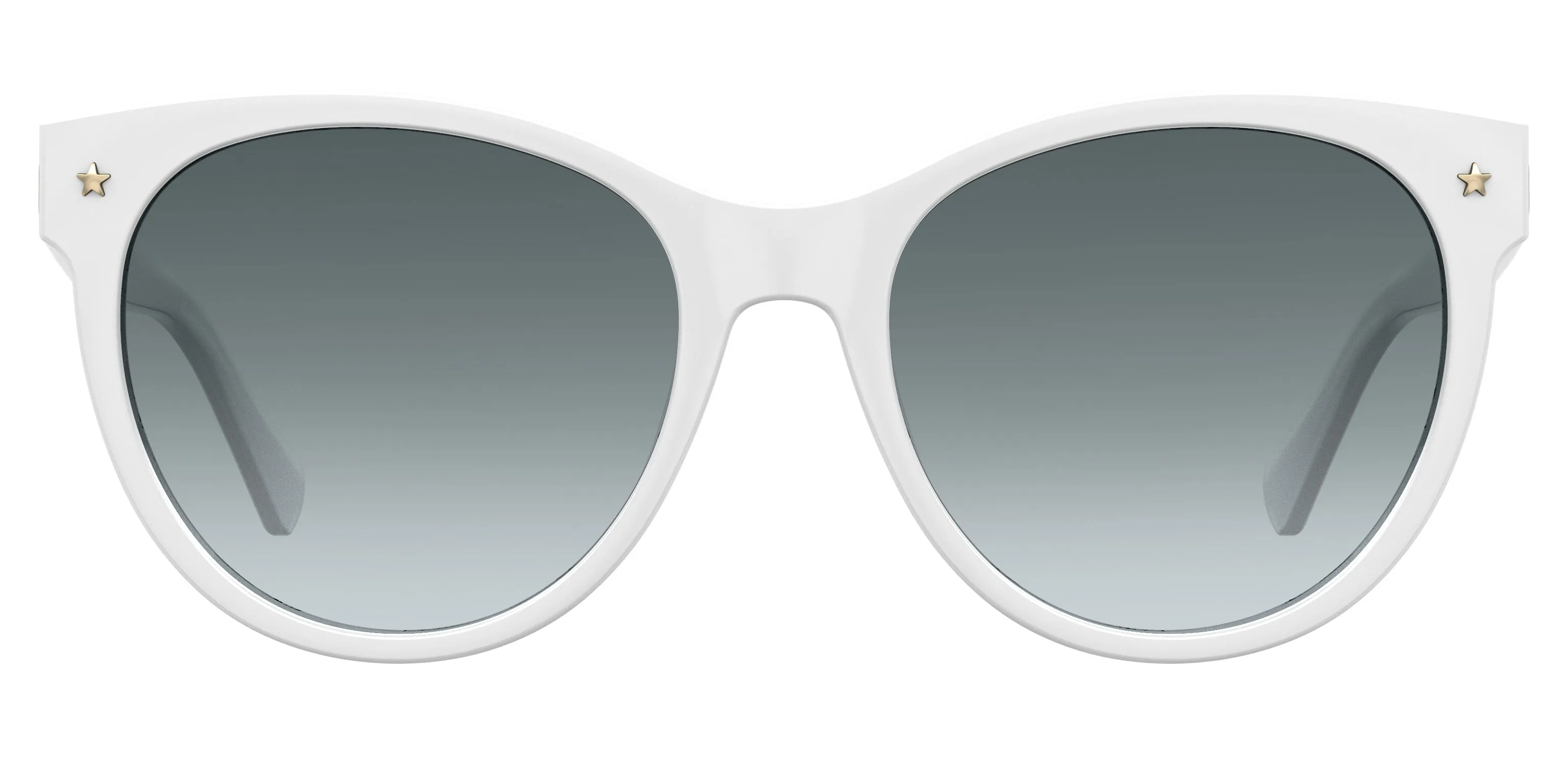 Chiara Ferragni CF 1007/S VK6/9O Occhiali da sole Plastica Bianco Grigio Cat Eye Sfumato - immagine 2
