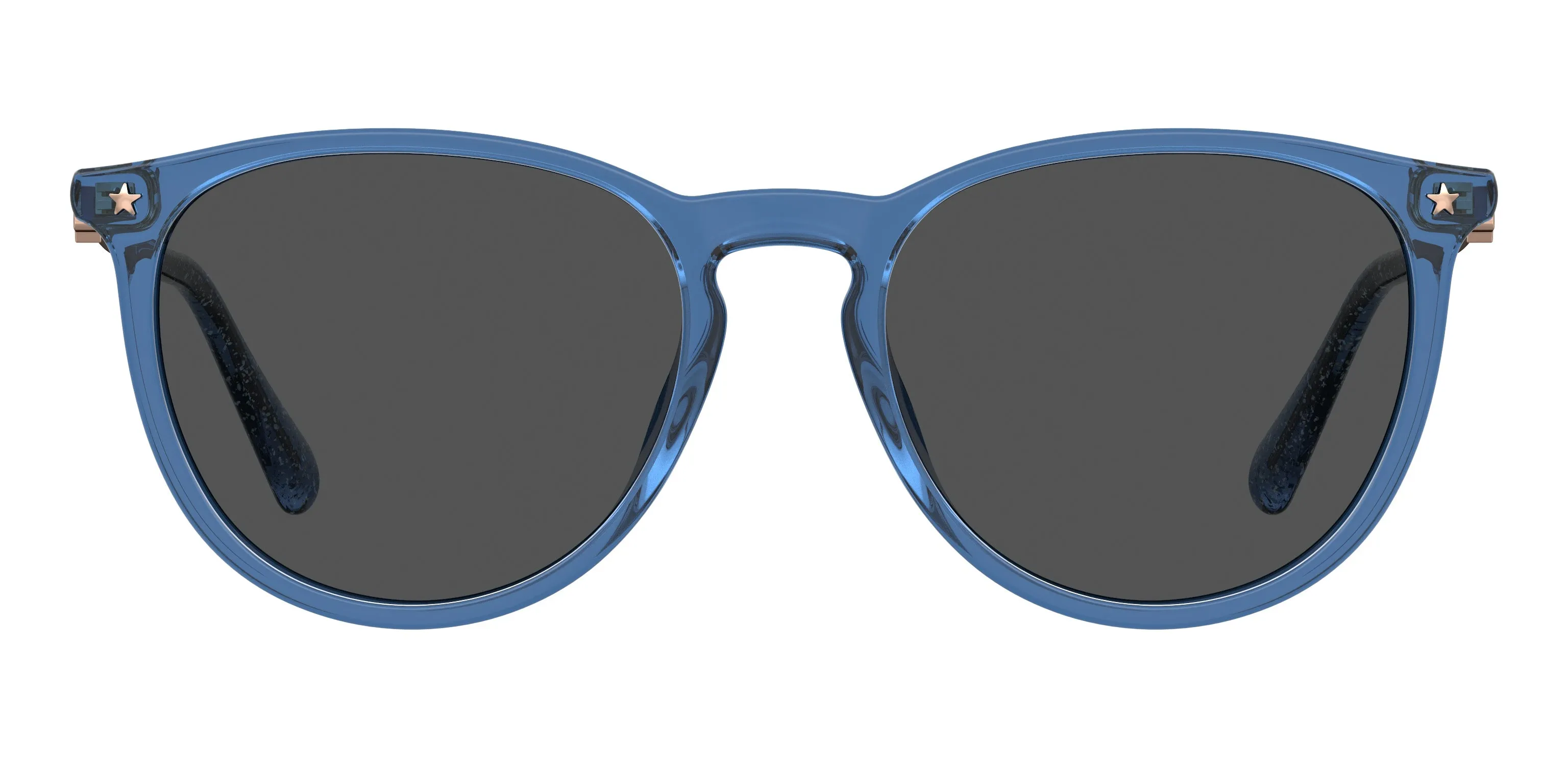 Chiara Ferragni CF 1005/S PJP/IR Occhiali da sole Plastica Blu Grigio Rotonda - immagine 2