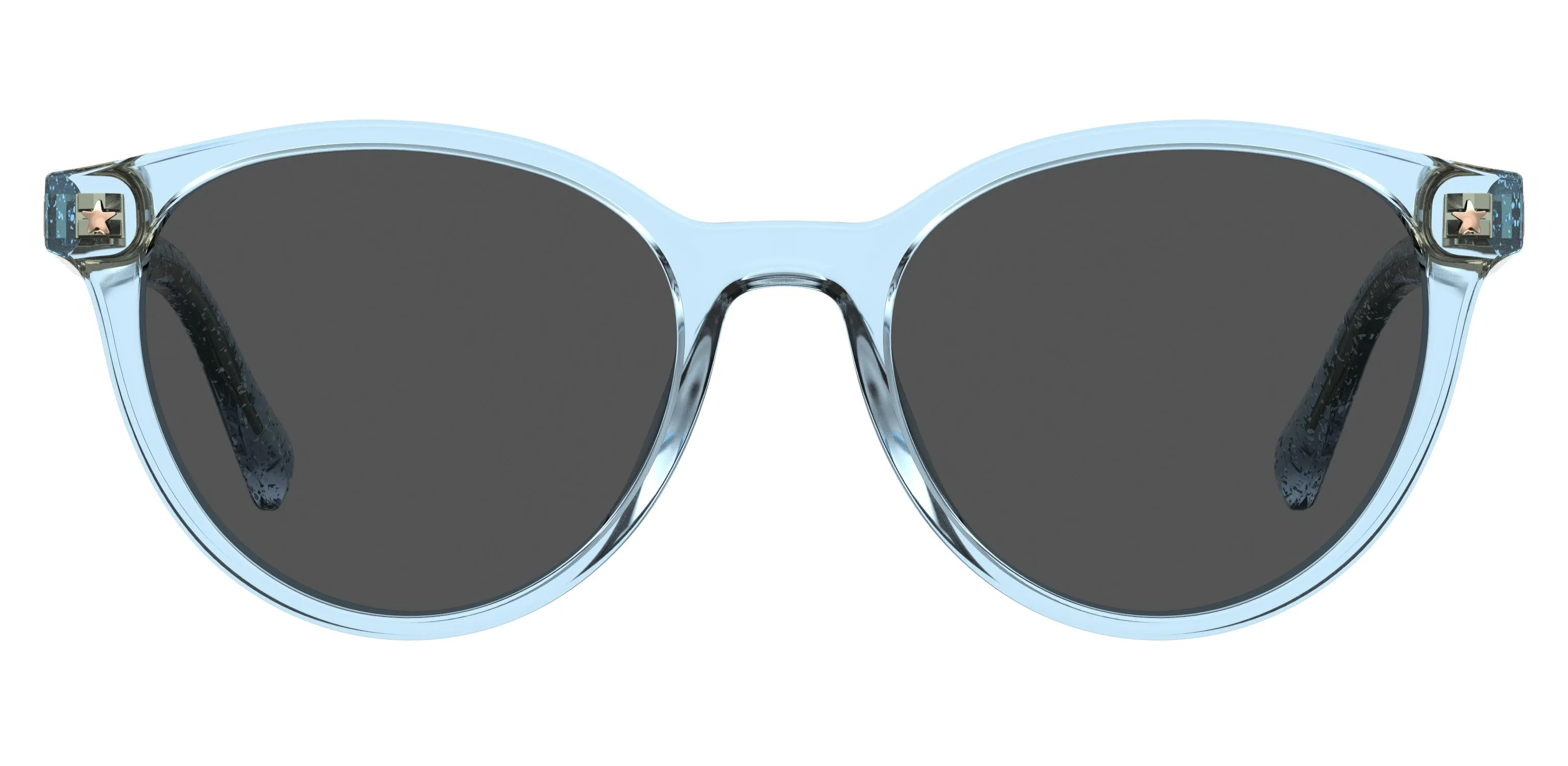 Chiara Ferragni CF 1008/S MVU/IR Occhiali da sole Plastica Azzurro Grigio Rotonda - immagine 2