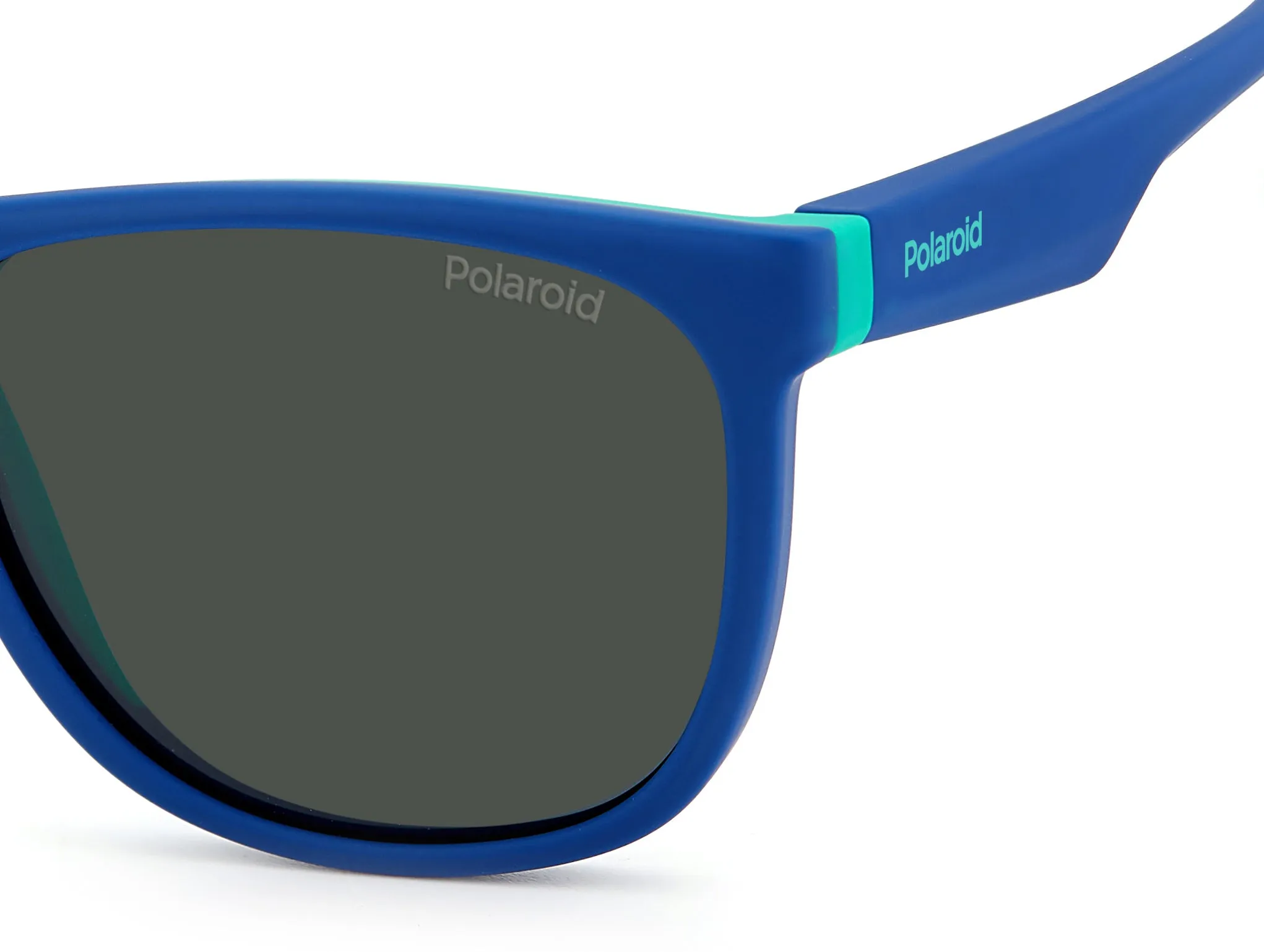 Polaroid PLD 8049/S 465/M9 Occhiali da sole bambino Plastica Blu Grigio Squadrata - immagine 4