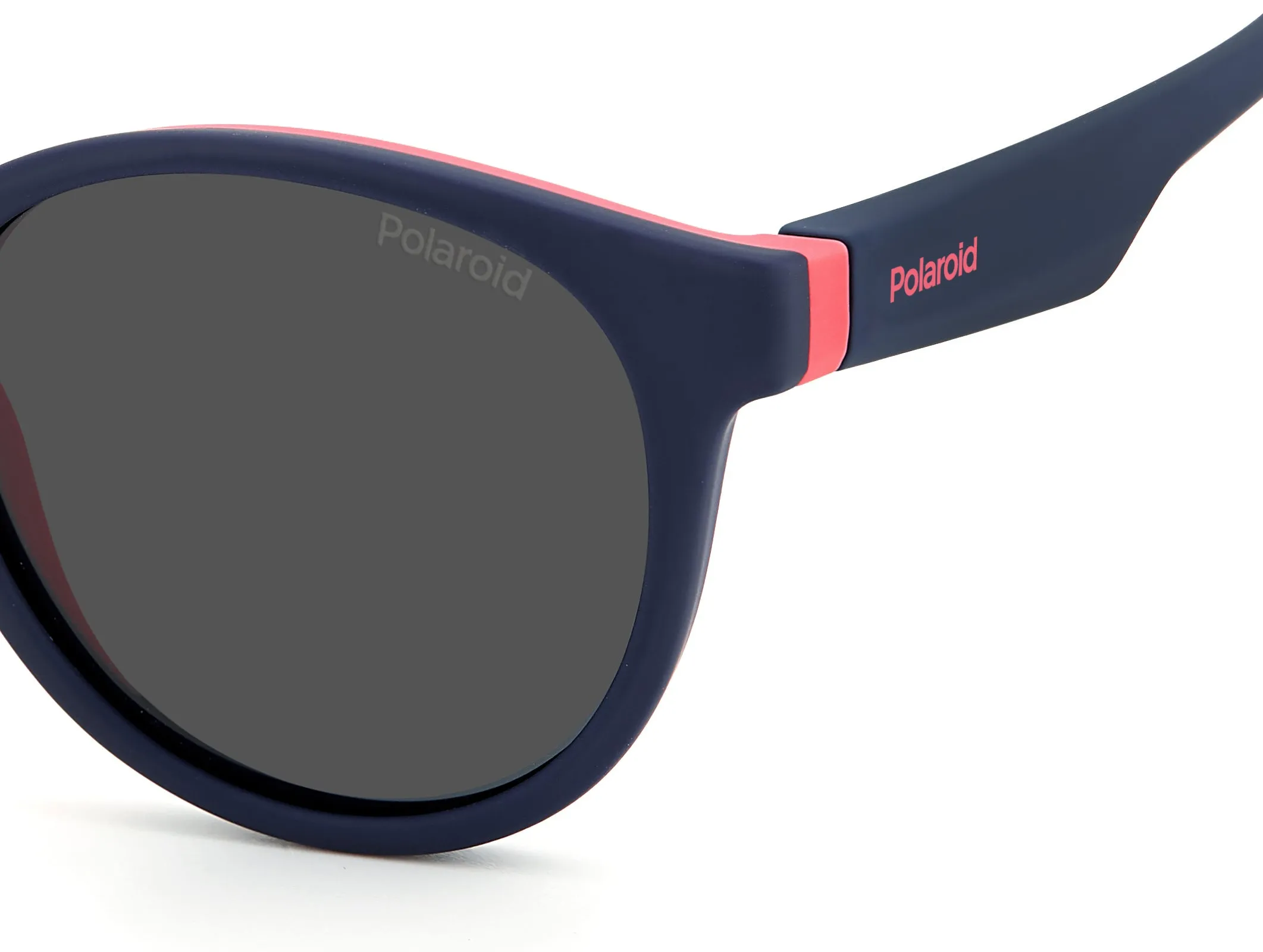 Polaroid PLD 8048/S BR0/M9 Occhiali da sole bambino Plastica Blu/Rosa Grigio Rotonda - immagine 4