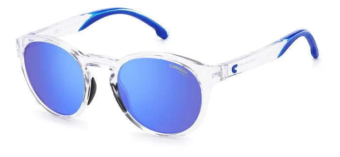 Carrera CARRERA 8056/S 900/Z0 Occhiali da sole Plastica Cristallo Blu Rotonda Normale Specchiato - immagine 1