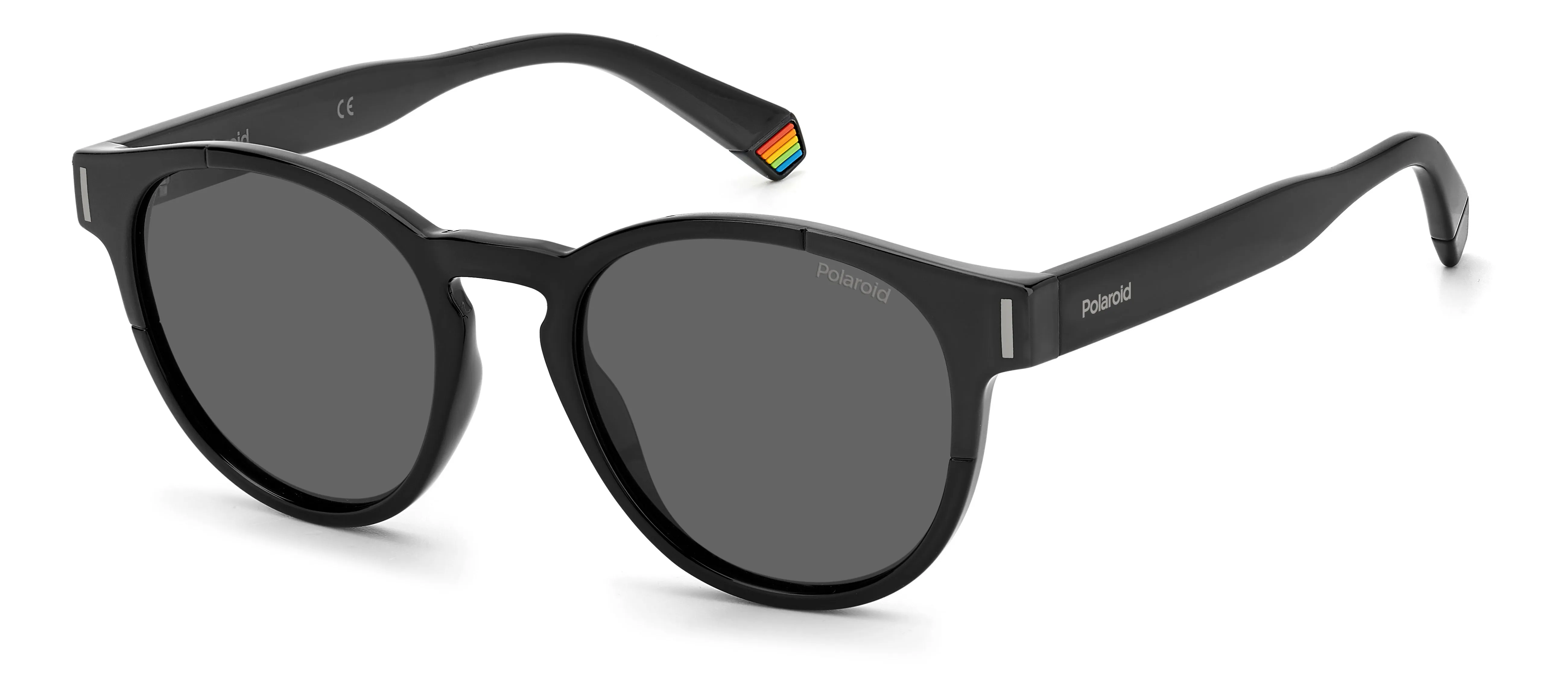 Polaroid PLD 6175/S 807/M9 Occhiali da sole Plastica Nero Grigio Rotonda - immagine 1
