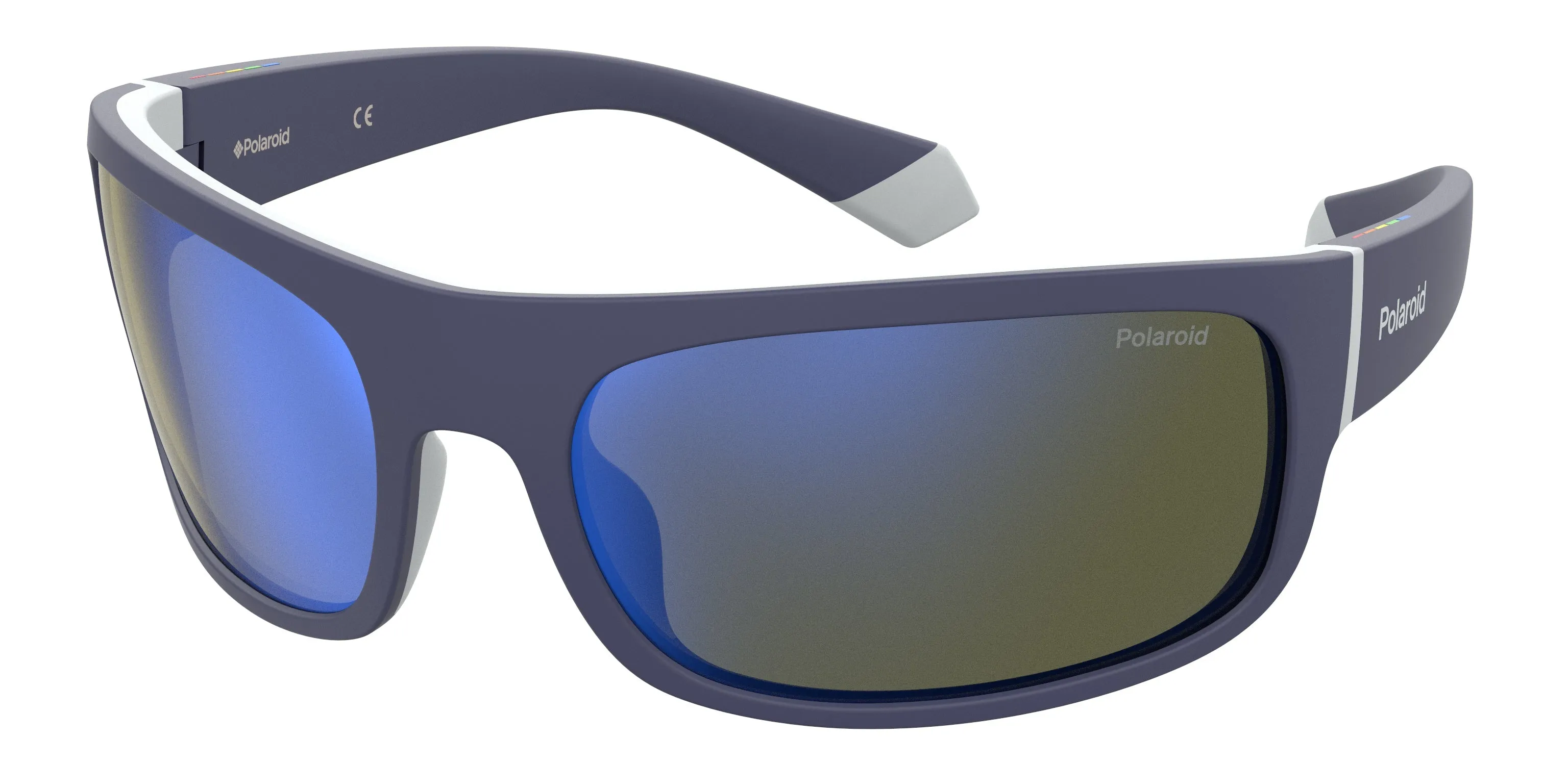 Polaroid PLD 2125/S XW0/5X Occhiali da sole Plastica Blu/Grigio Blu Squadrata Specchiato - immagine 1