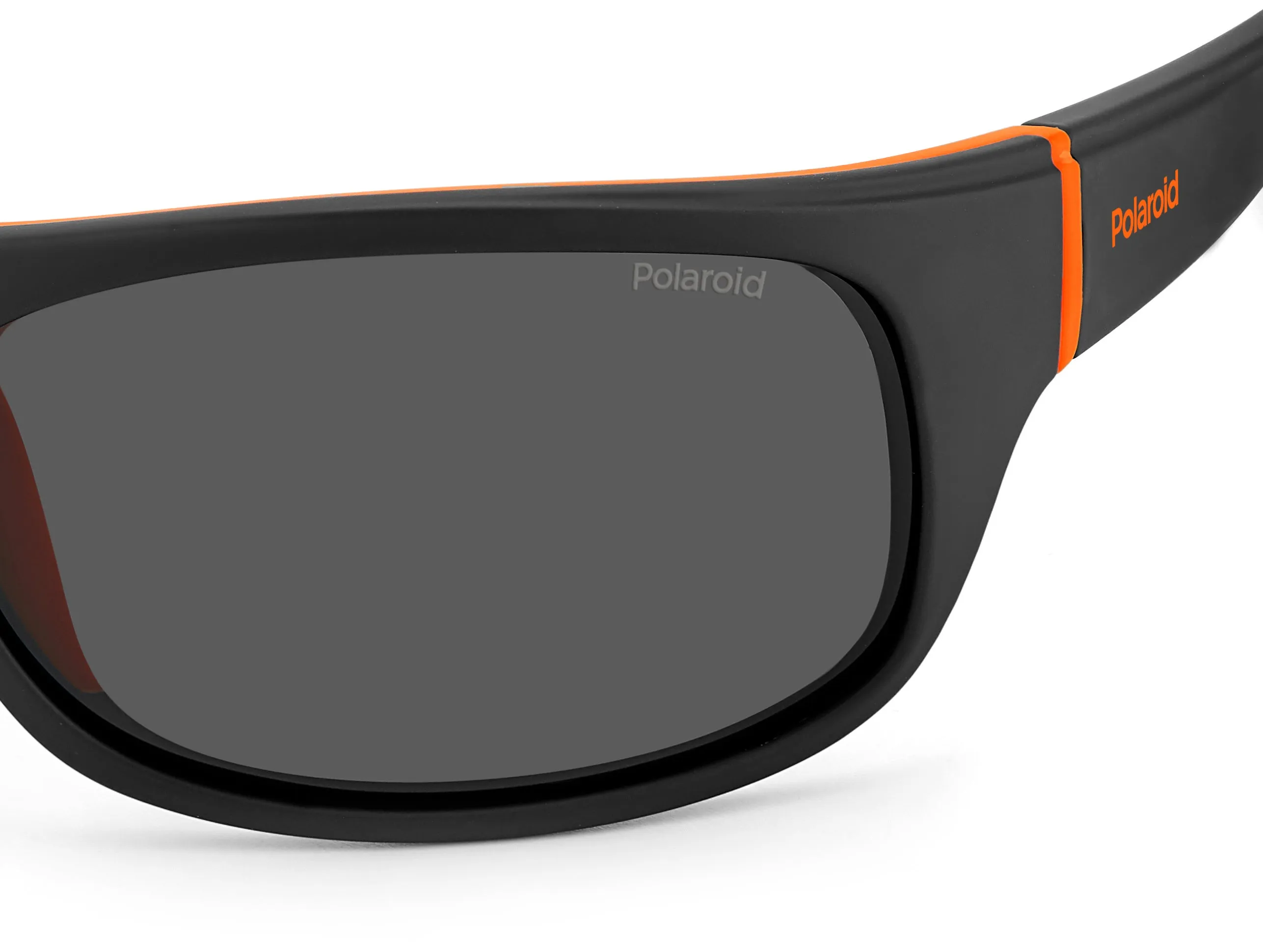 Polaroid PLD 2125/S 8LZ/M9 Occhiali da sole Plastica Nero/Arancione Grigio Squadrata - immagine 4