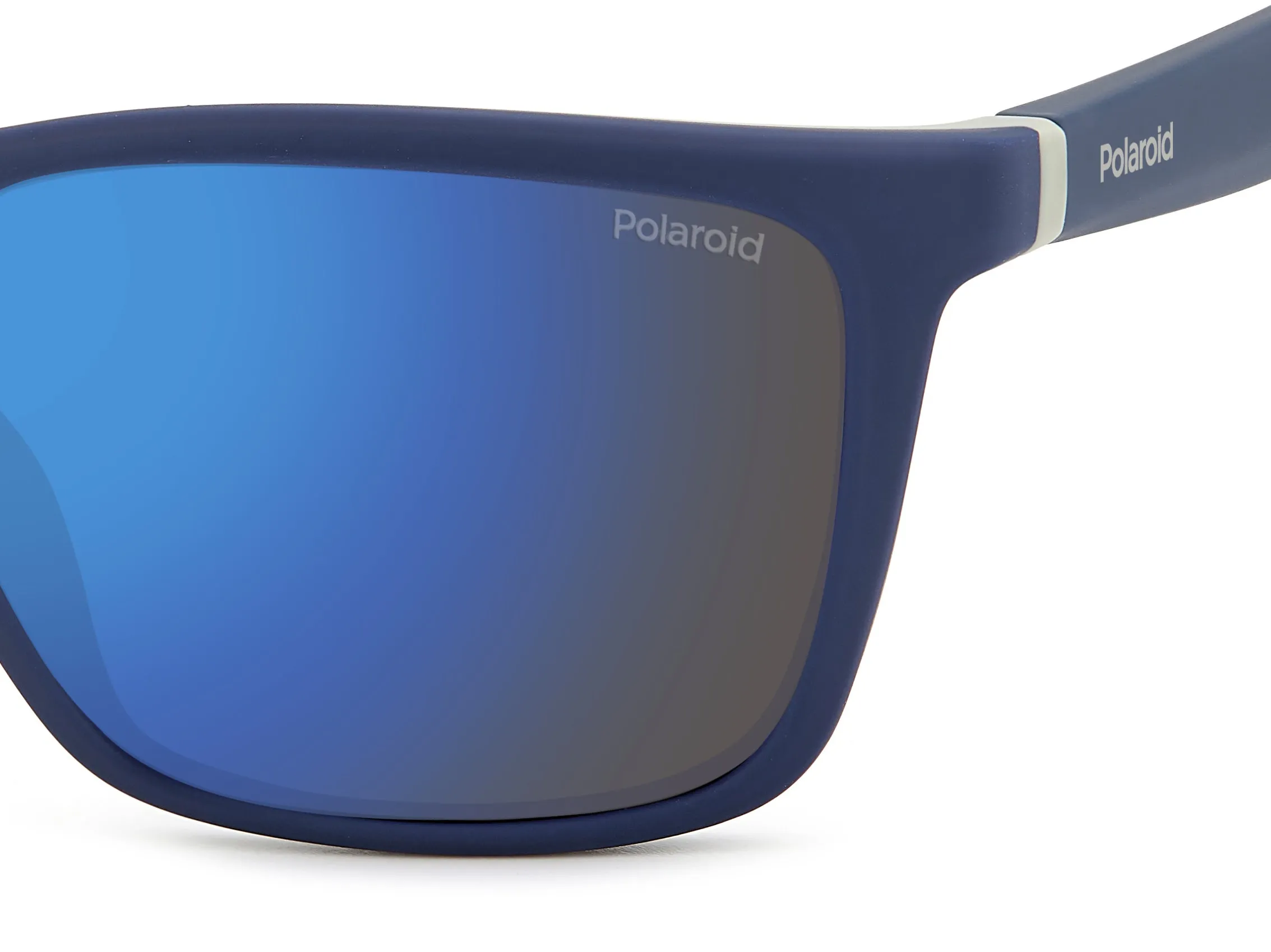 Polaroid PLD 2126/S XW0/5X Occhiali da sole Plastica Blu/Grigio Blu Squadrata Specchiato - immagine 4