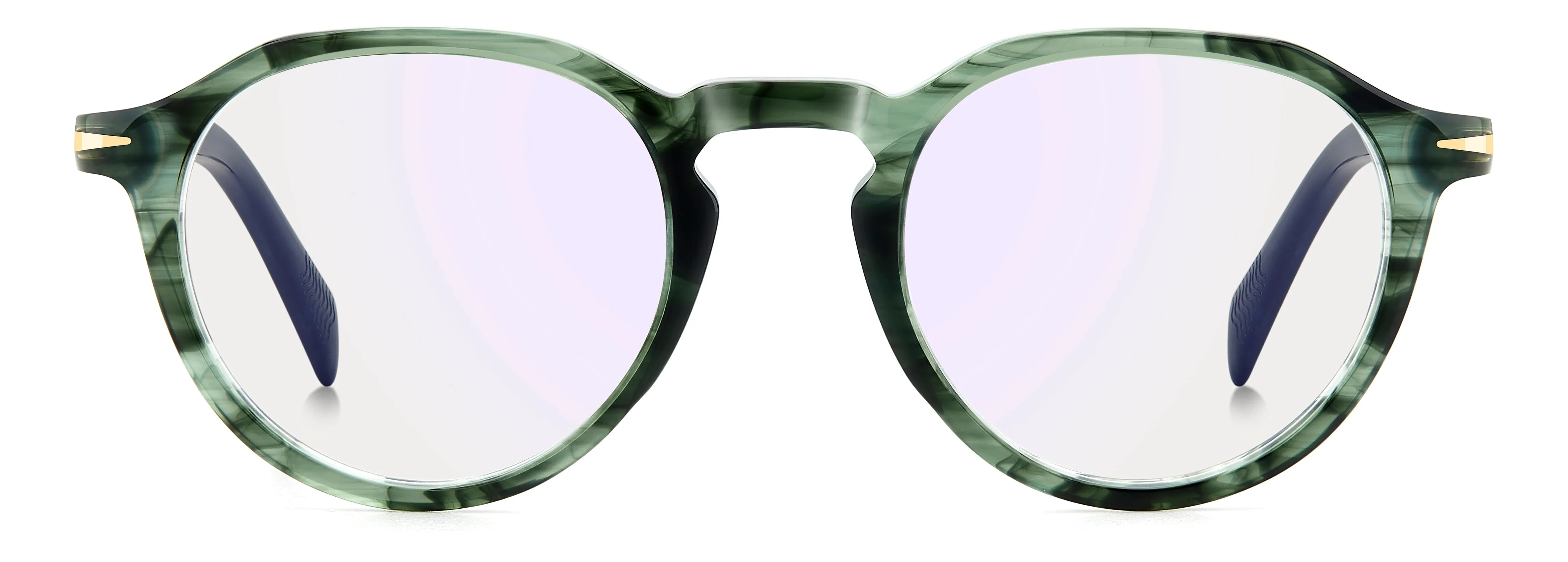 DAVID BECKHAM DAVID BECKHAM DB 1180 6AK/2Y Montature da vista Blu Specchiato - immagine 2