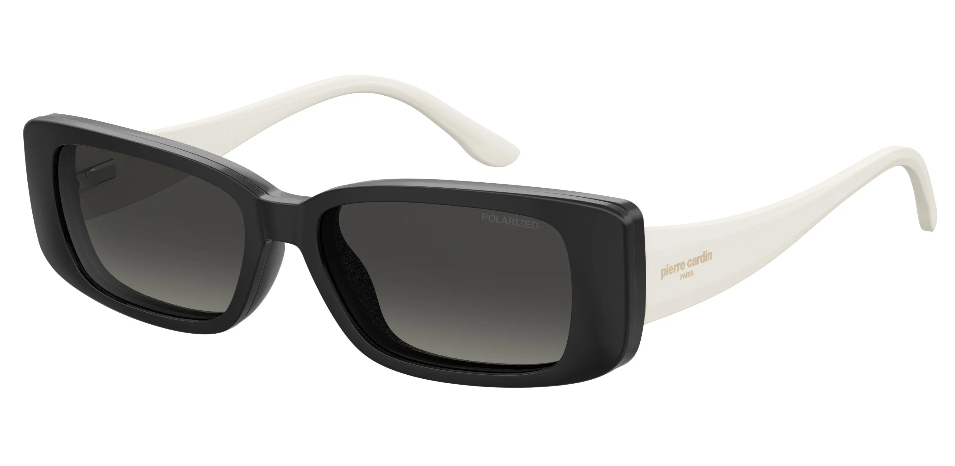 Pierre Cardin P.C. 8534/CS 80S/LB Occhiali da sole Acetato Nero Verde Squadrata Polarizzata Sfumato - immagine 1