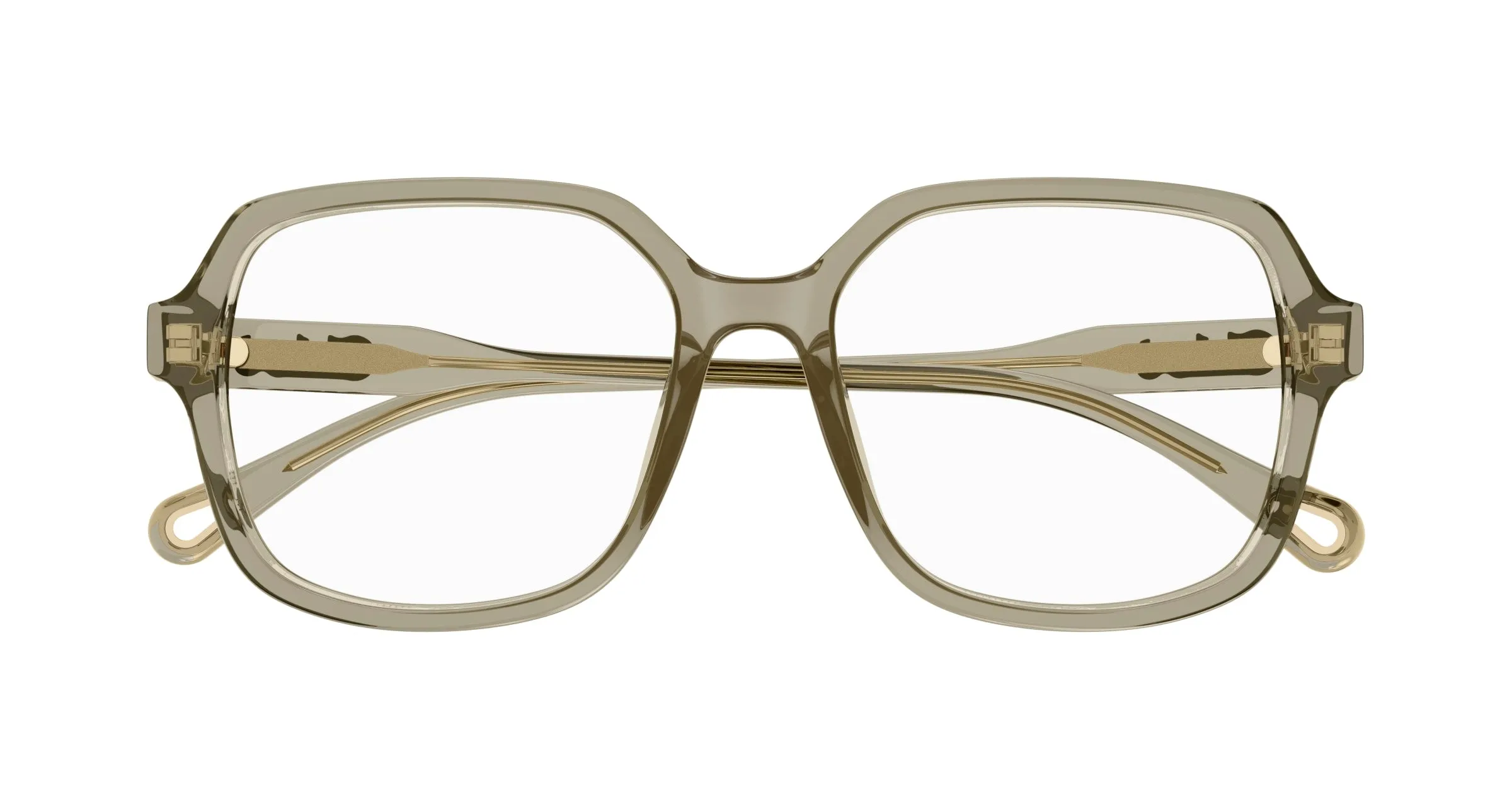 Chloé CH0277OA 004 Montature da vista Acetato Verde Trasparente Squadrata - immagine 2