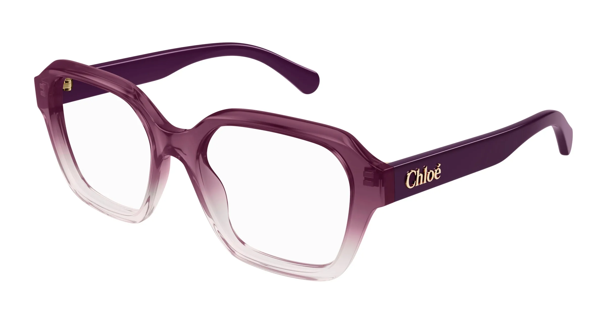 Chloé CH0272O 003 Montature da vista Acetato Bordeaux Trasparente Squadrata - immagine 1