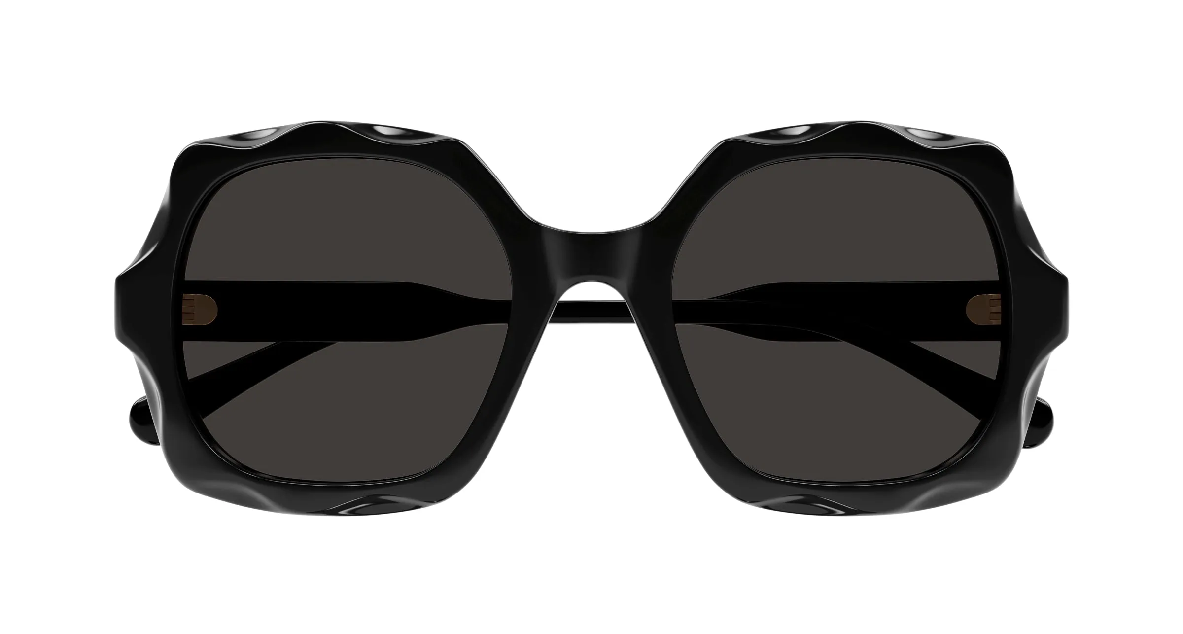 Chloé CH0226S 005 Occhiali da sole Acetato Nero Grigio Squadrata - immagine 2