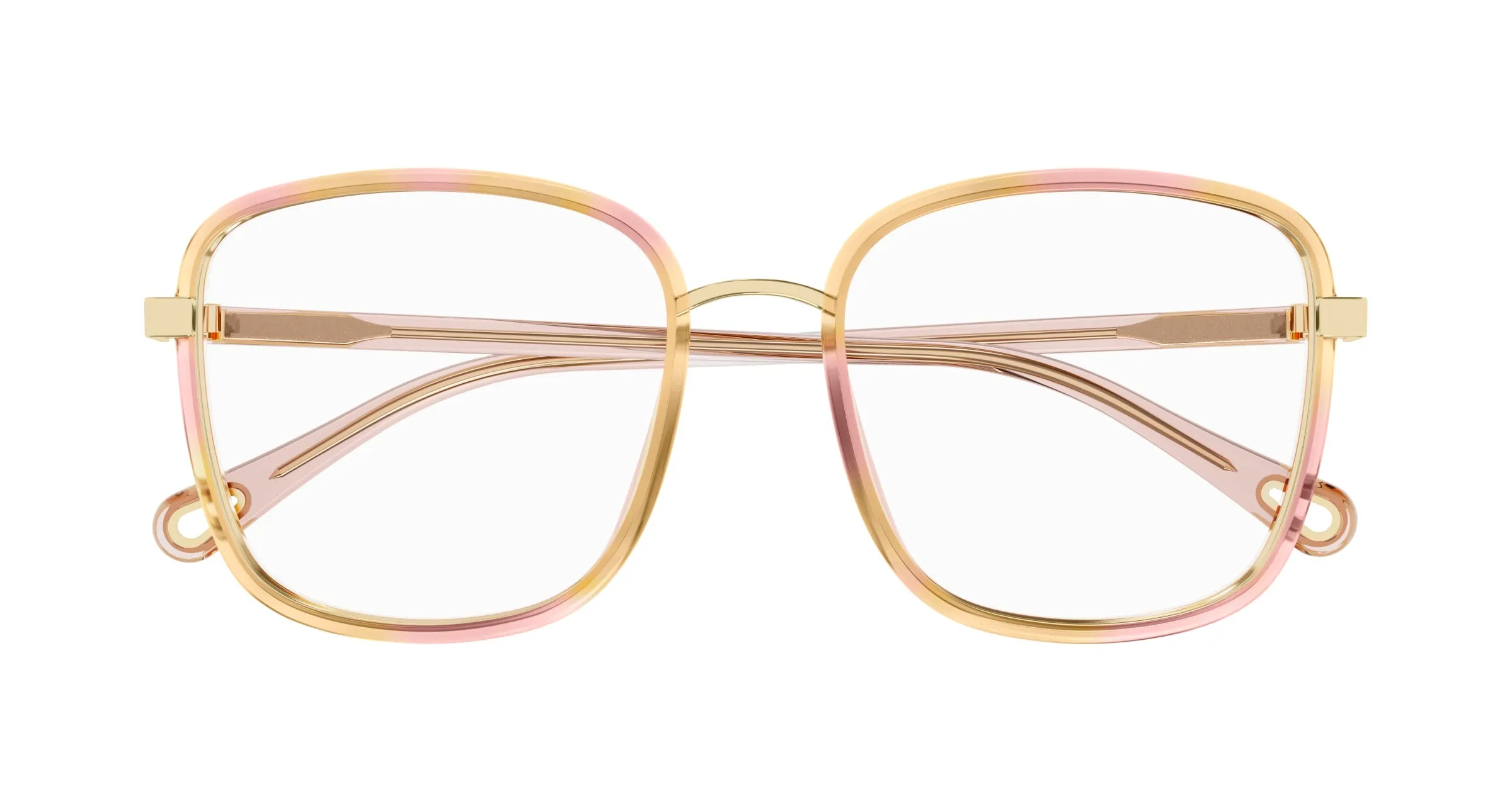 Chloé CH0034O 016 Montature da vista Bio-iniettato Havana Trasparente Squadrata - immagine 2