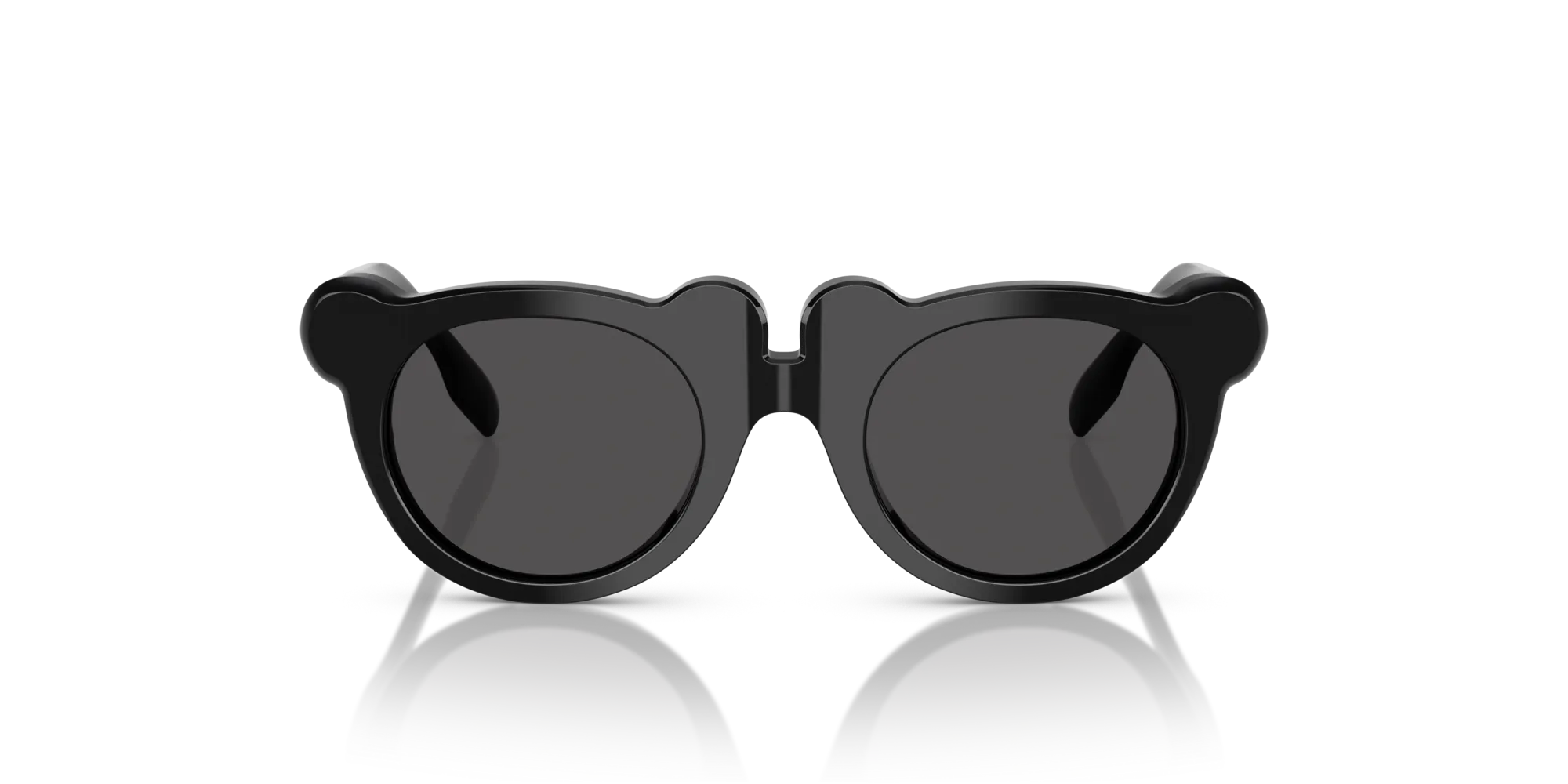 Burberry JB4355 300187 Occhiali da sole bambino Acetato Nero Grigio Rotonda Normale - immagine 2