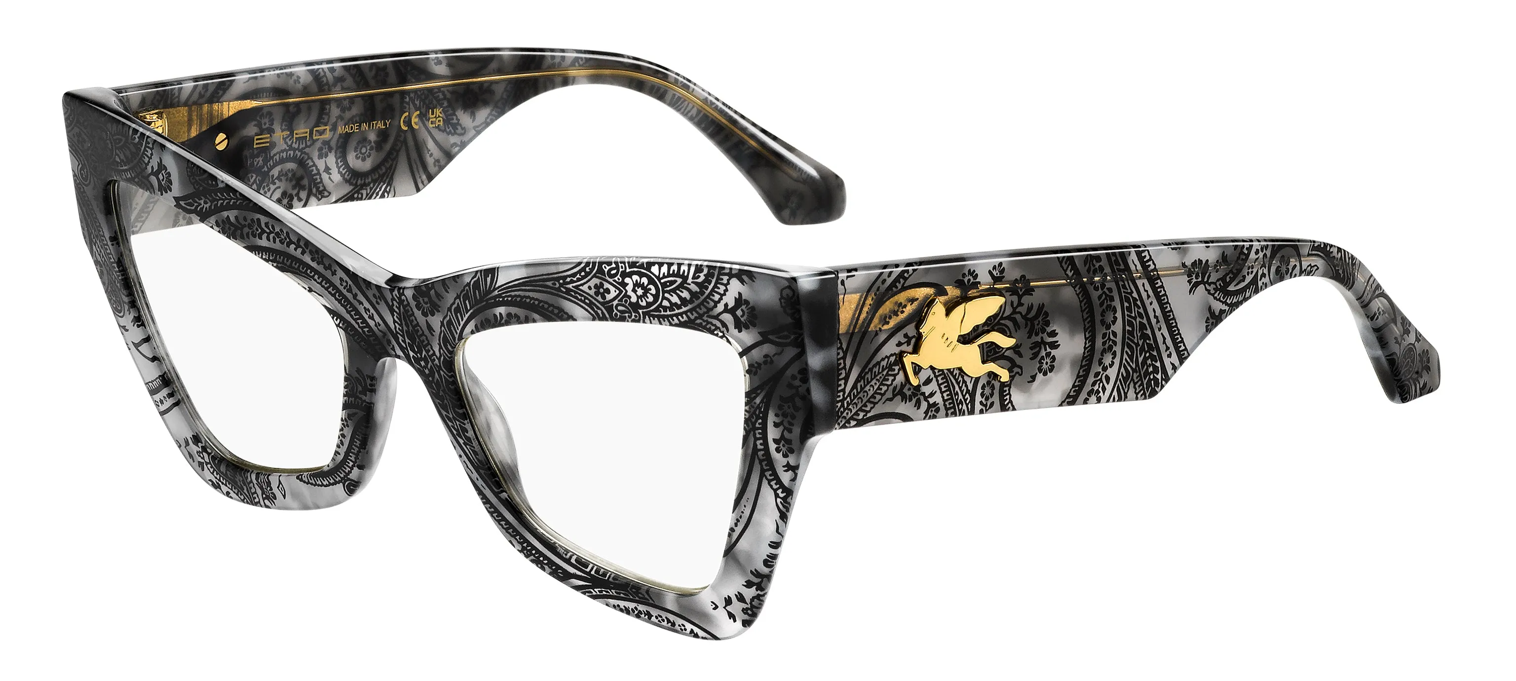 ETRO ETRO 0069 AB8/99 Montature da vista Acetato Havana Trasparente Farfalla Normale - immagine 1