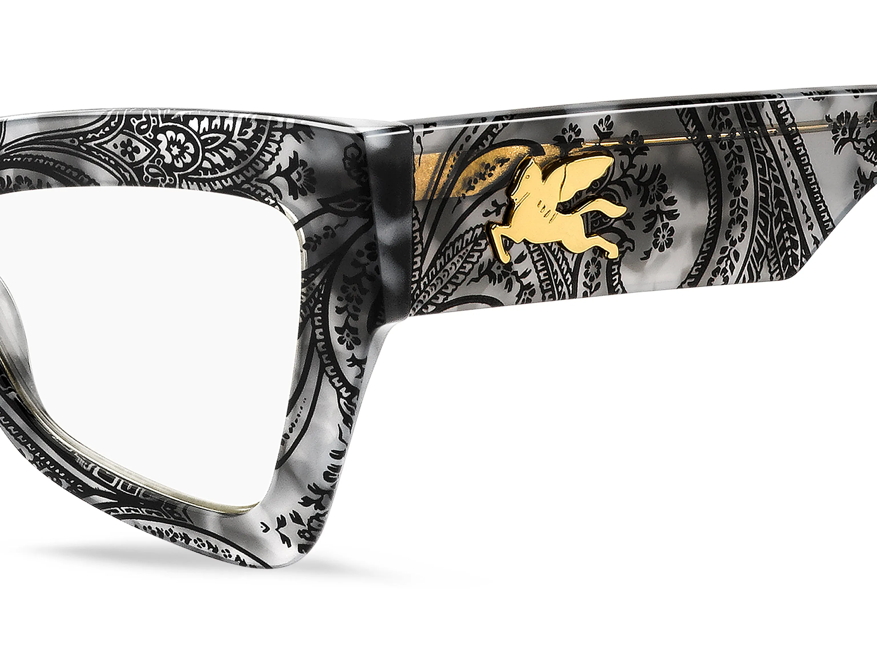 ETRO ETRO 0069 AB8/99 Montature da vista Acetato Havana Trasparente Farfalla Normale - immagine 3
