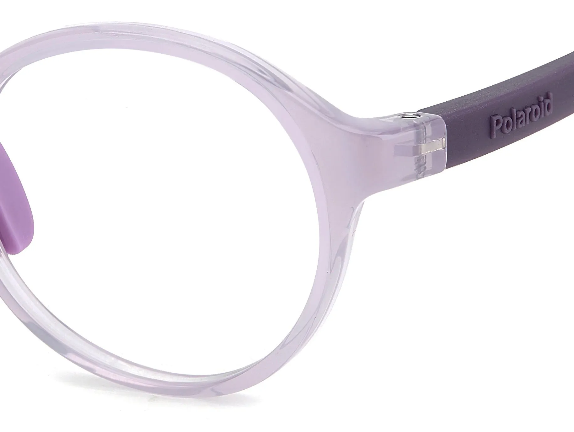 Polaroid PLD D841 789 Montature da vista bambino Eco-poliammide Viola Rotonda Normale - immagine 4