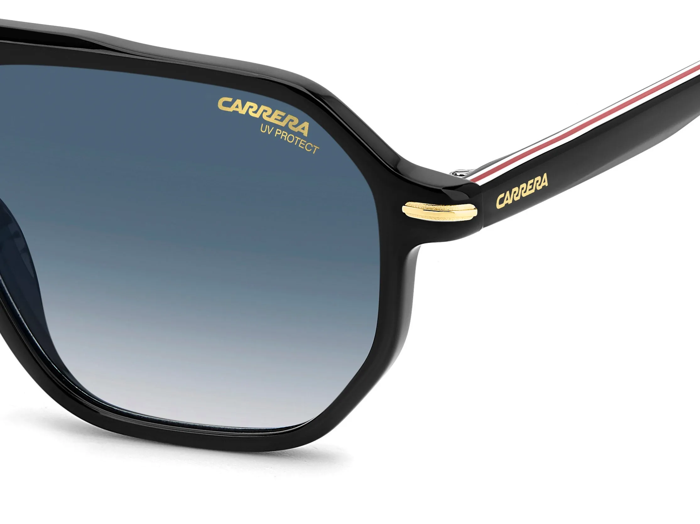 Carrera CARRERA 341/S 2M2/08 Occhiali da sole Acetato Nero Blu Squadrata Normale Sfumato - immagine 4