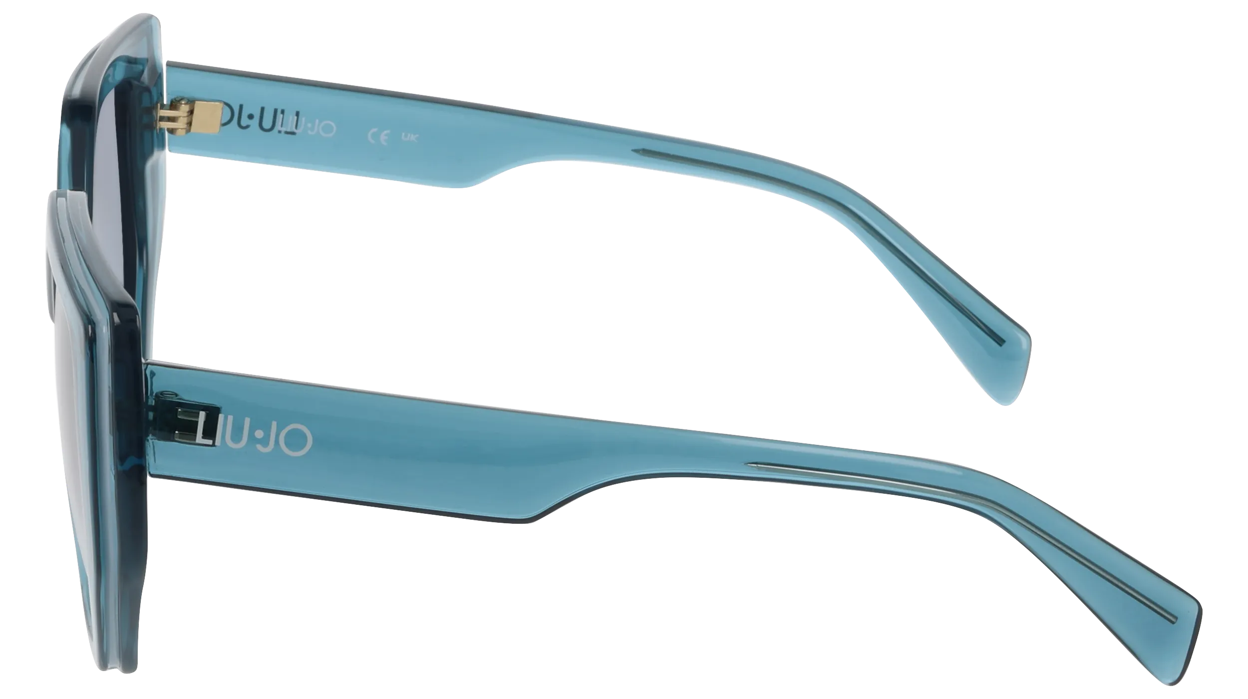 Liu Jo LJ810S 502 Occhiali da sole Bio-iniettato Blu Verde / Petrolio Squadrata Normale - immagine 3