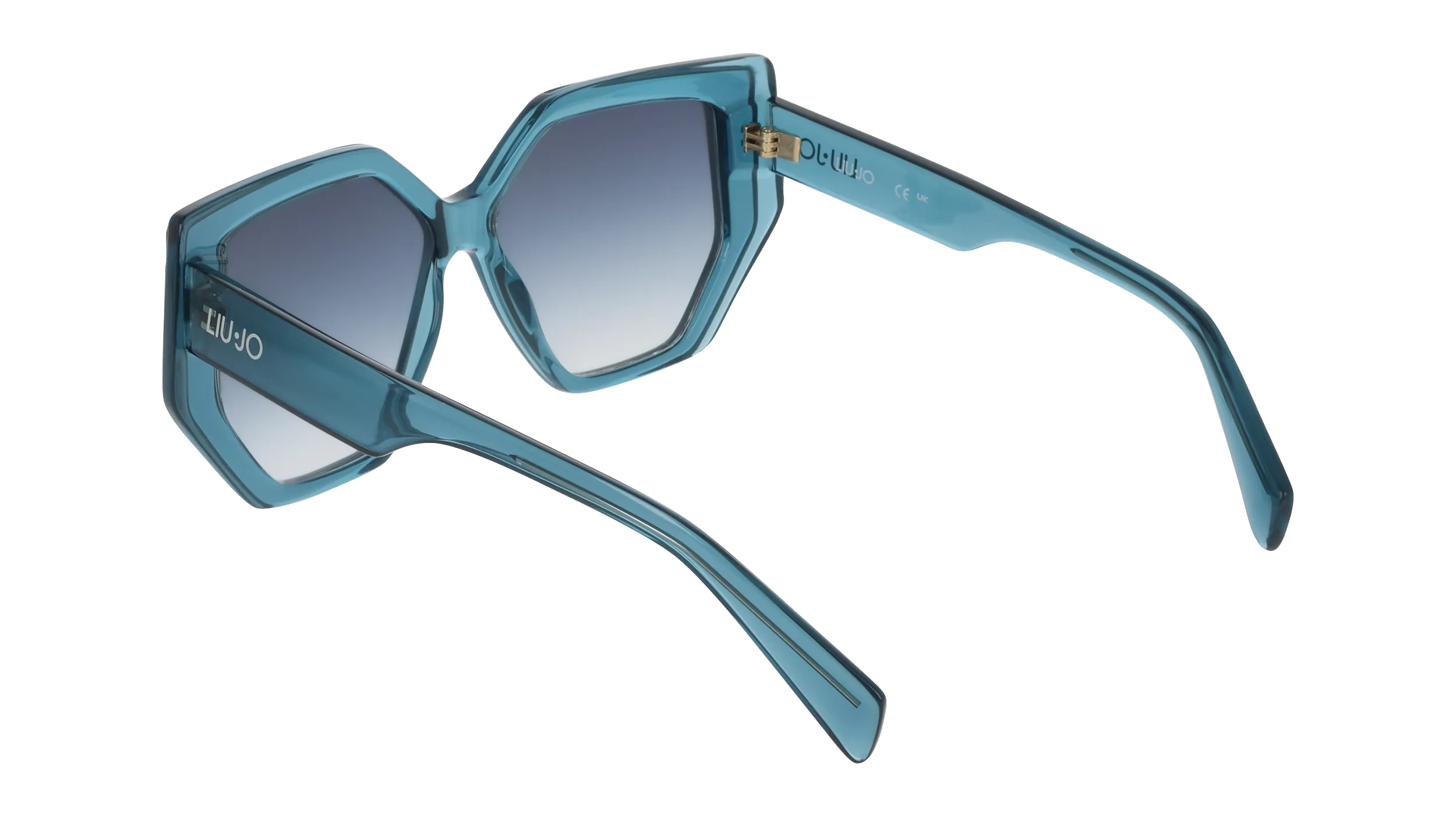 Liu Jo LJ810S 502 Occhiali da sole Bio-iniettato Blu Verde / Petrolio Squadrata Normale - immagine 4