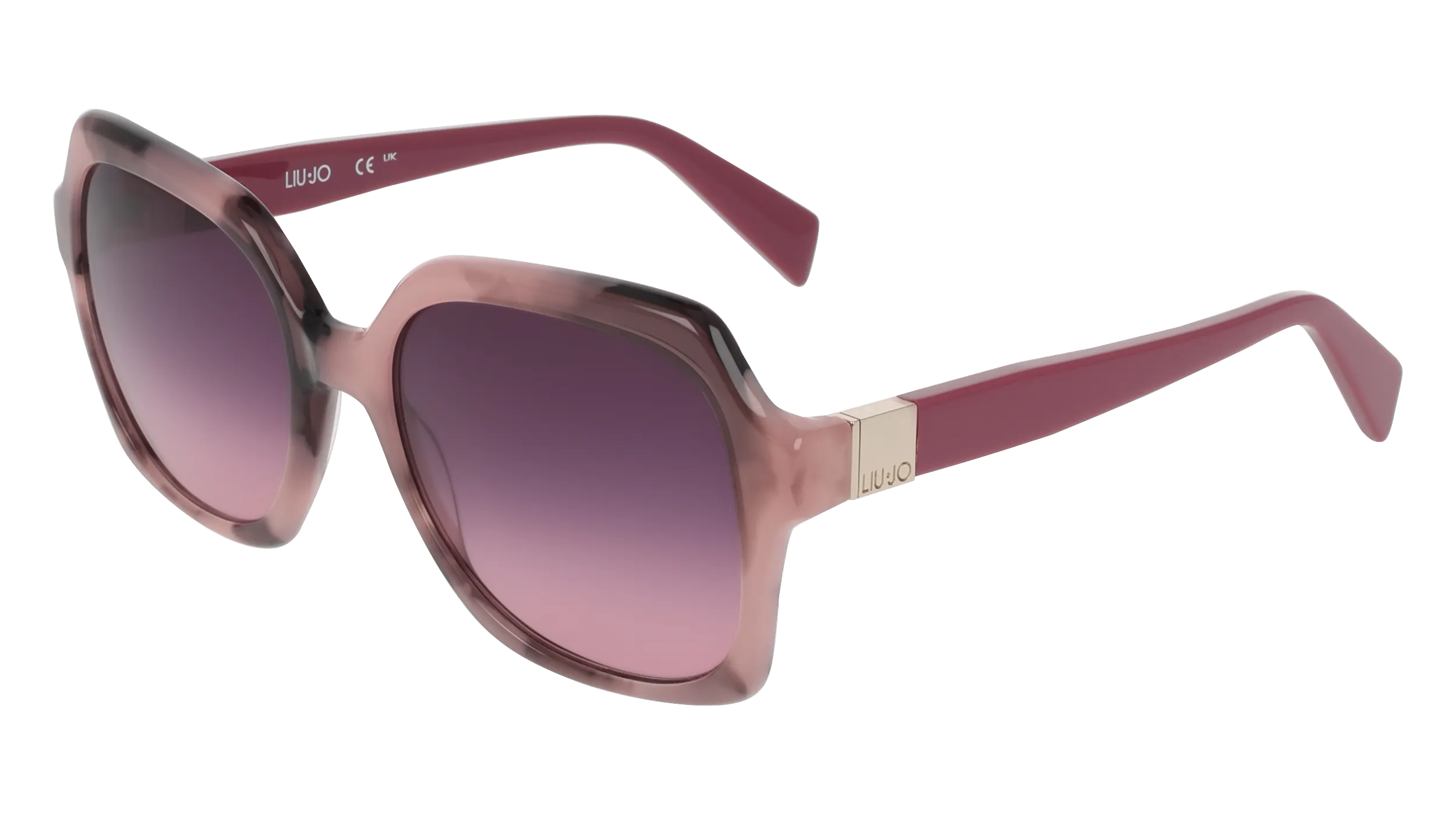 Liu Jo LJ811S 658 Occhiali da sole Acetato Rosa Squadrata Normale - immagine 1