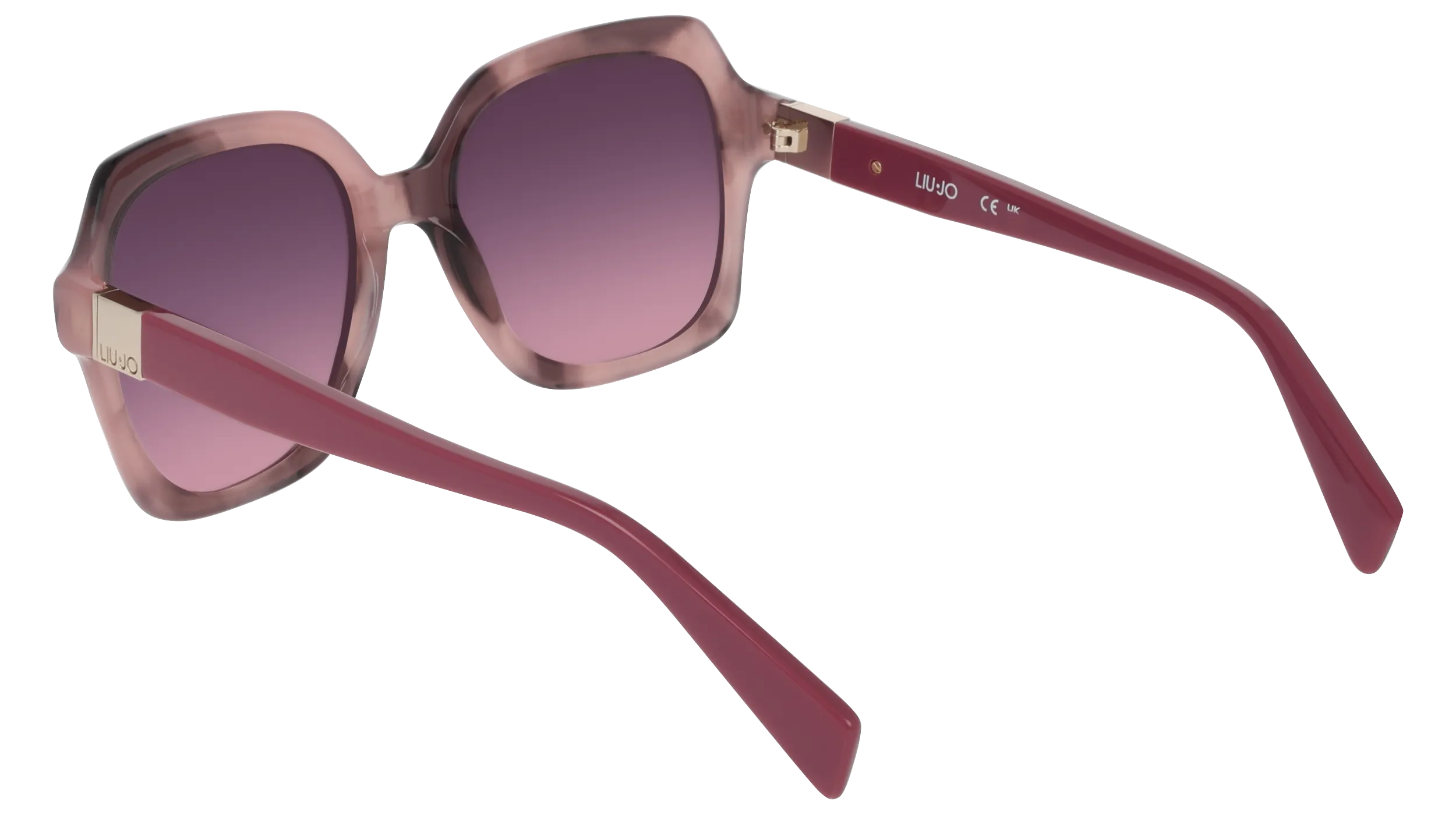 Liu Jo LJ811S 658 Occhiali da sole Acetato Rosa Squadrata Normale - immagine 4