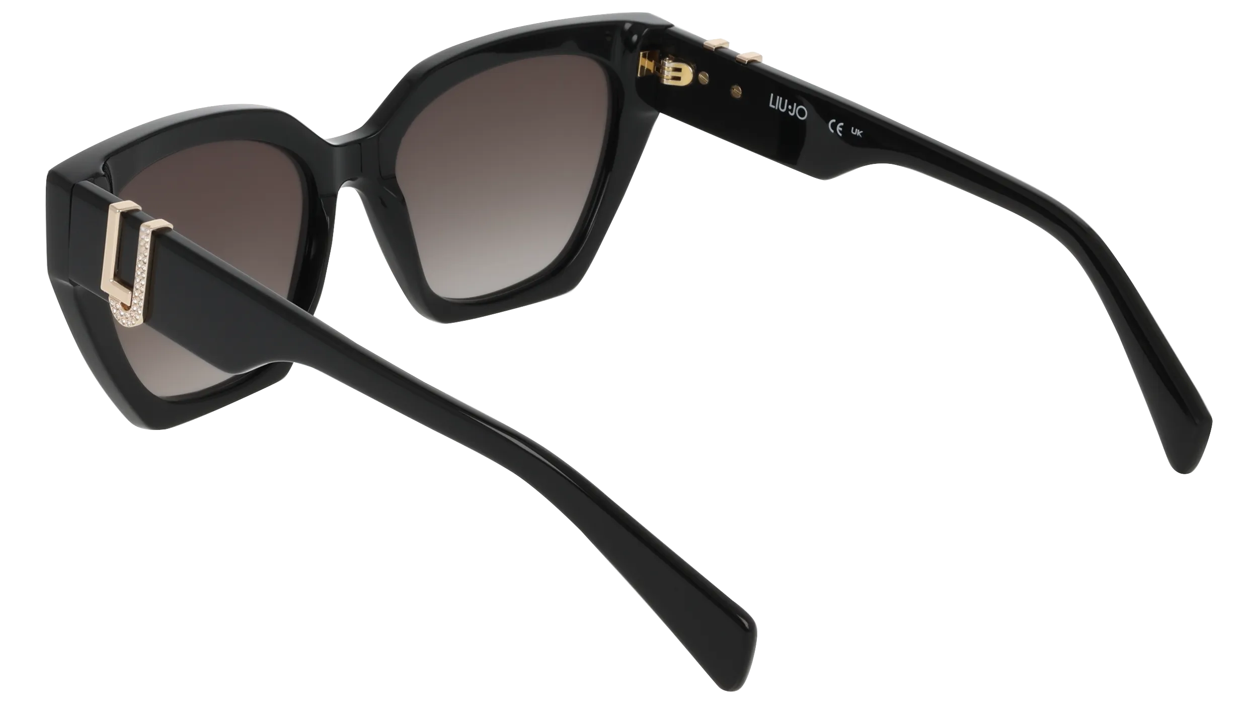 Liu Jo LJ814SR 001 Occhiali da sole Acetato Nero Cat Eye Normale - immagine 4