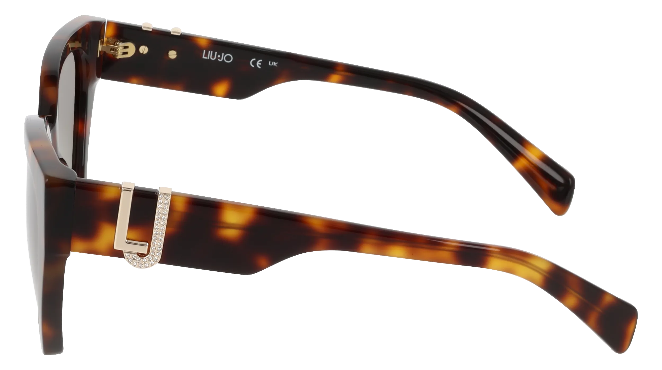 Liu Jo LJ814SR 240 Occhiali da sole Acetato Havana Marrone Cat Eye Normale - immagine 3