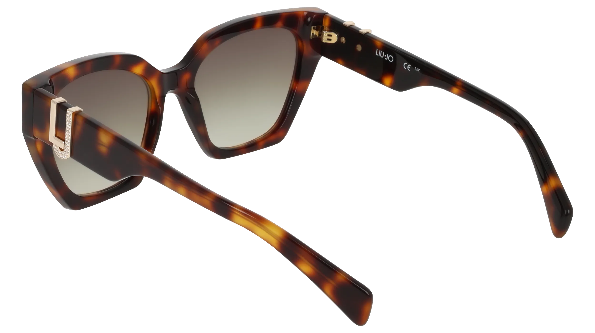 Liu Jo LJ814SR 240 Occhiali da sole Acetato Havana Marrone Cat Eye Normale - immagine 4