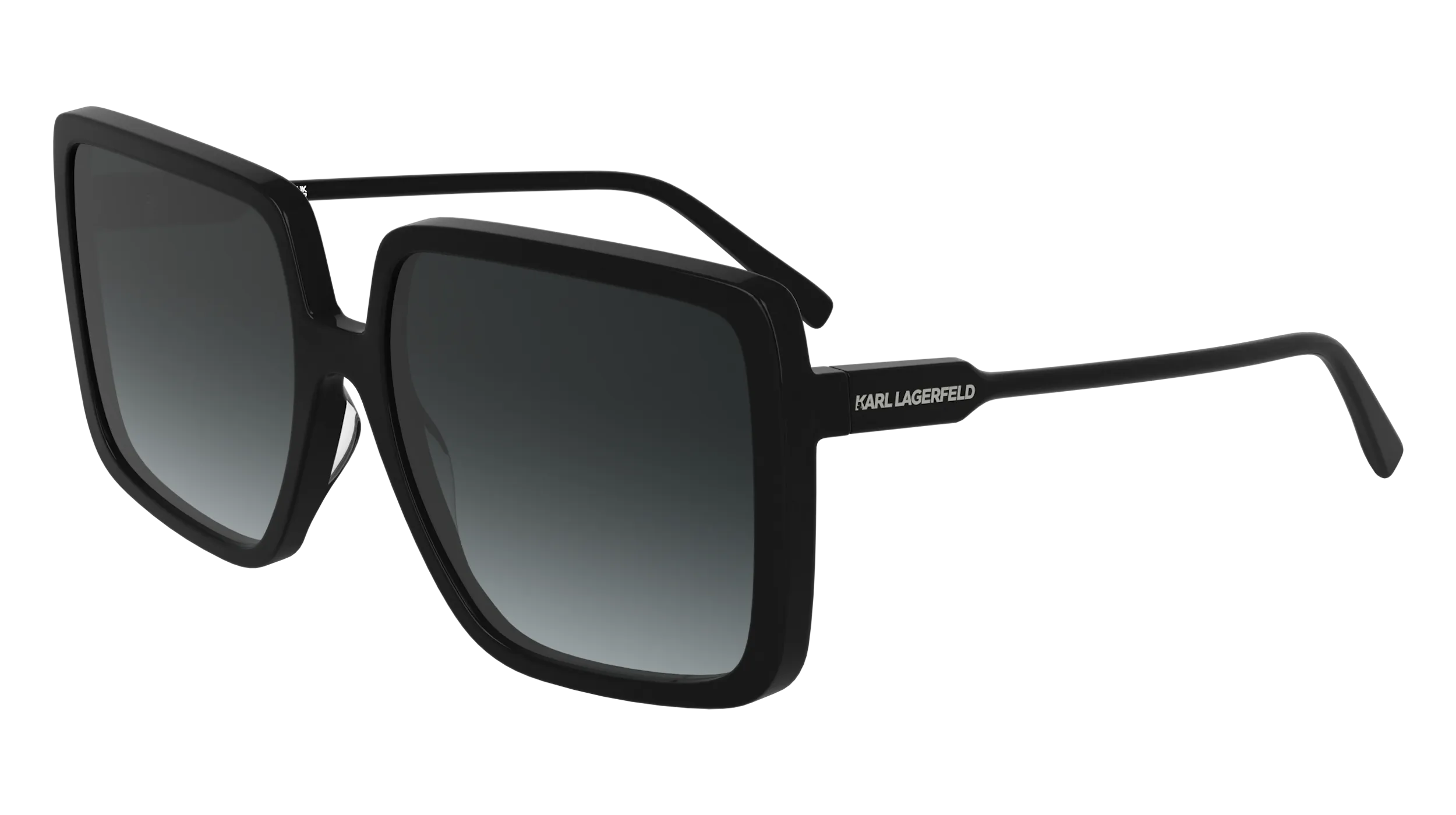 Karl Lagerfeld KL6187S 001 Occhiali da sole Acetato Nero Squadrata Normale - immagine 1