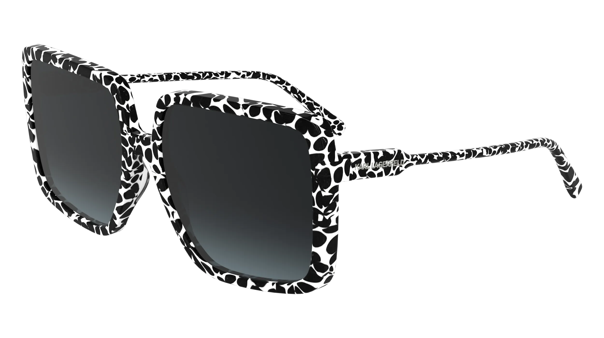 Karl Lagerfeld KL6187S 016 Occhiali da sole Acetato Nero Squadrata Normale - immagine 1
