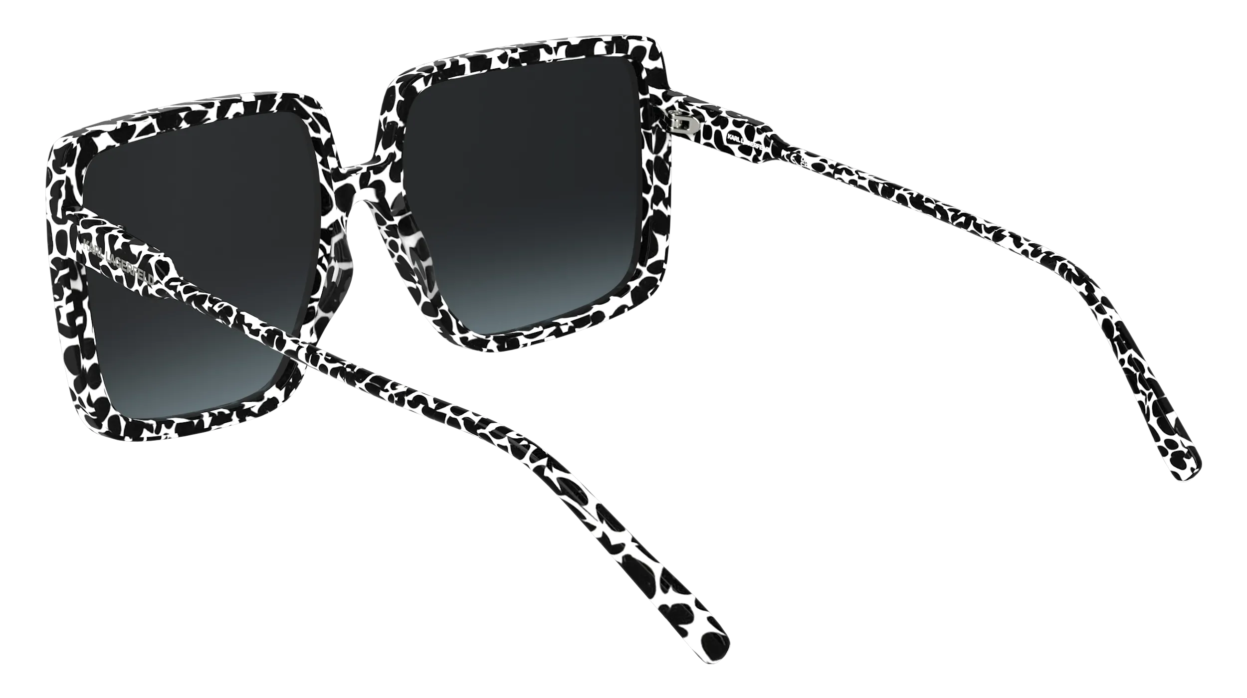 Karl Lagerfeld KL6187S 016 Occhiali da sole Acetato Nero Squadrata Normale - immagine 4