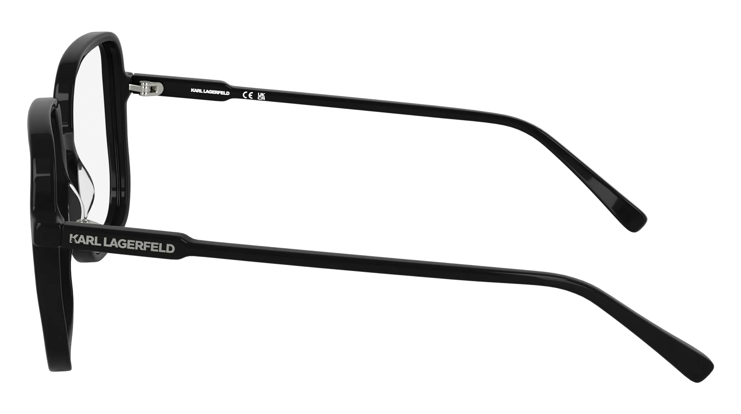 Karl Lagerfeld KL6192 001 Montature da vista Acetato Nero Squadrata Normale - immagine 3
