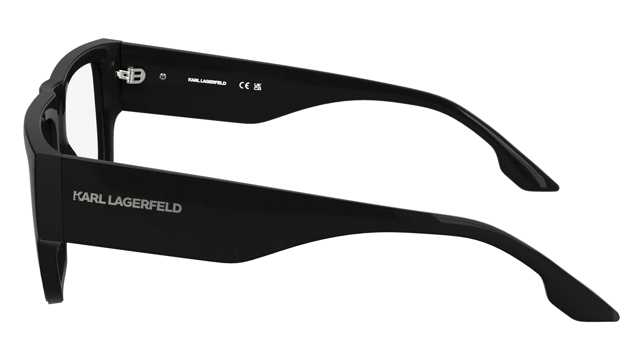 Karl Lagerfeld KL6198 001 Montature da vista Iniettato Nero Pilot Normale - immagine 3