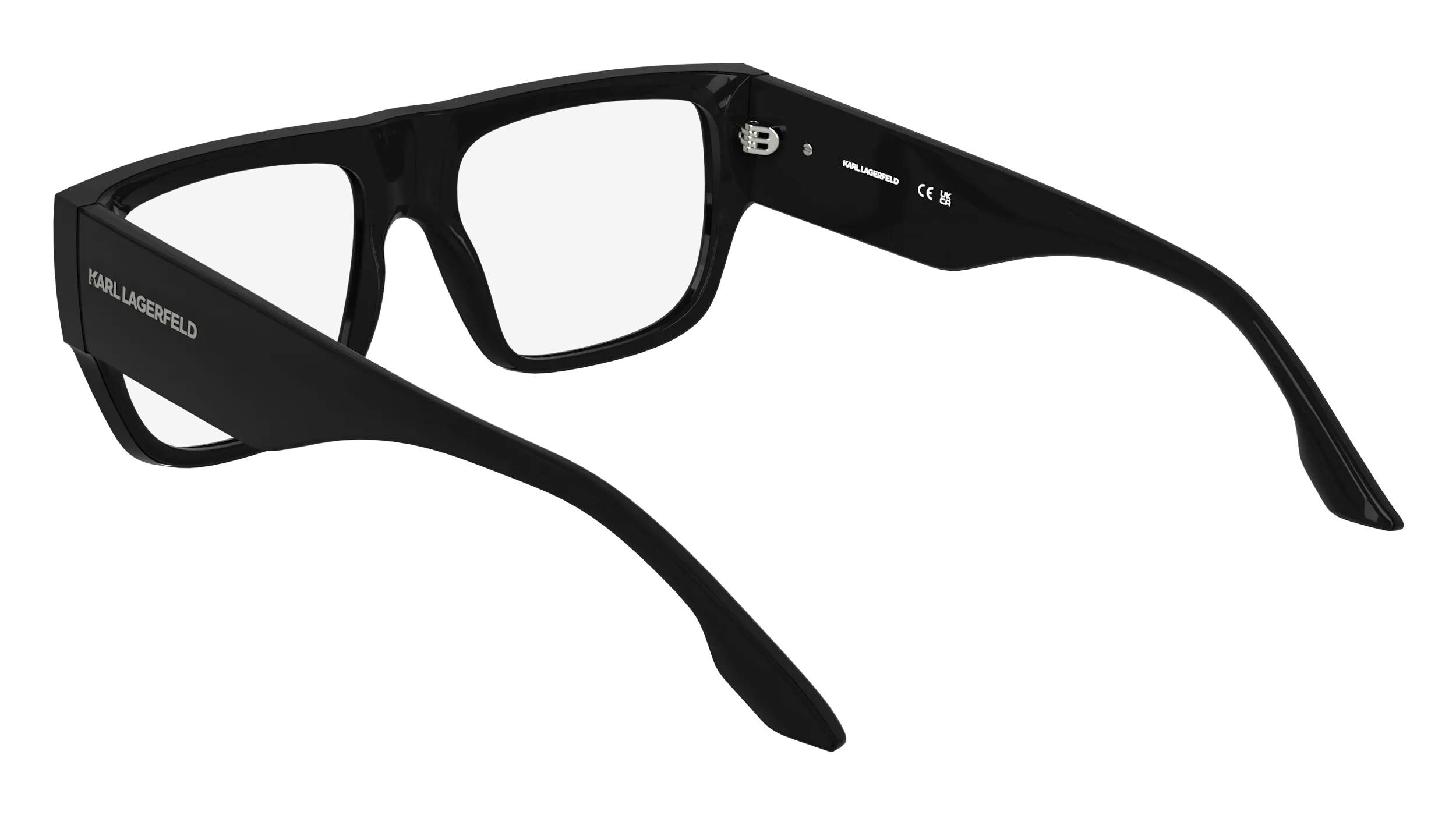 Karl Lagerfeld KL6198 001 Montature da vista Iniettato Nero Pilot Normale - immagine 4
