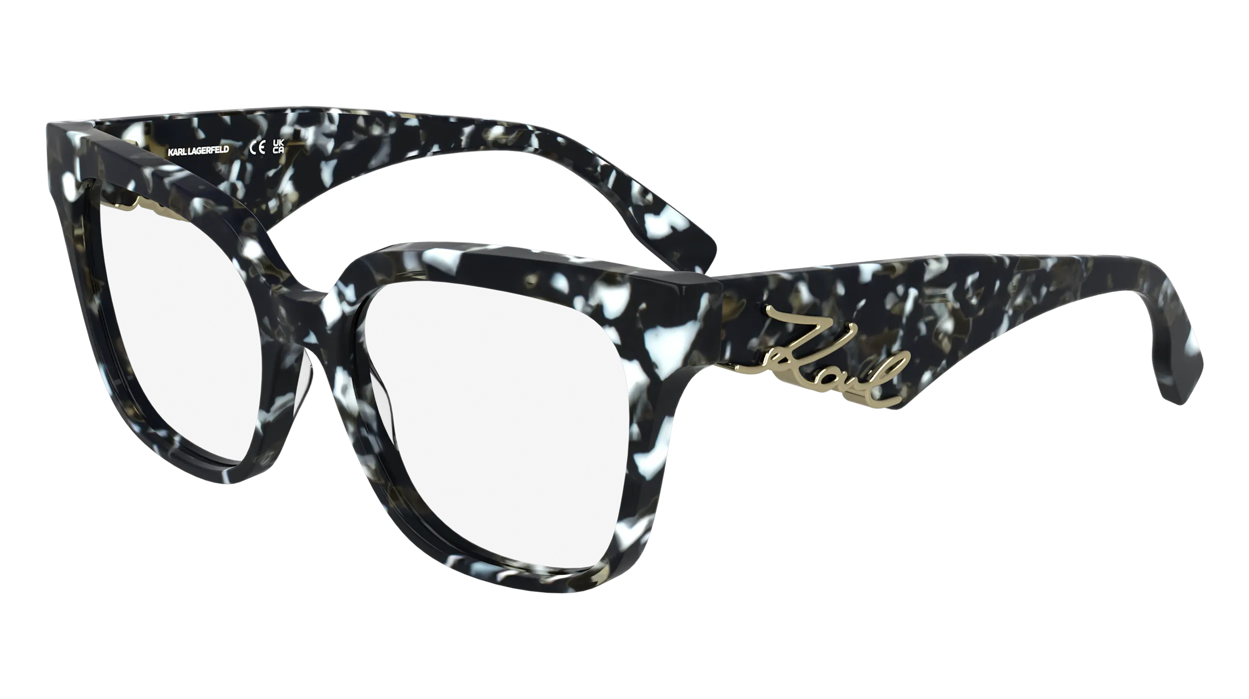 Karl Lagerfeld KL6190 016 Montature da vista Acetato Nero Squadrata Normale - immagine 1