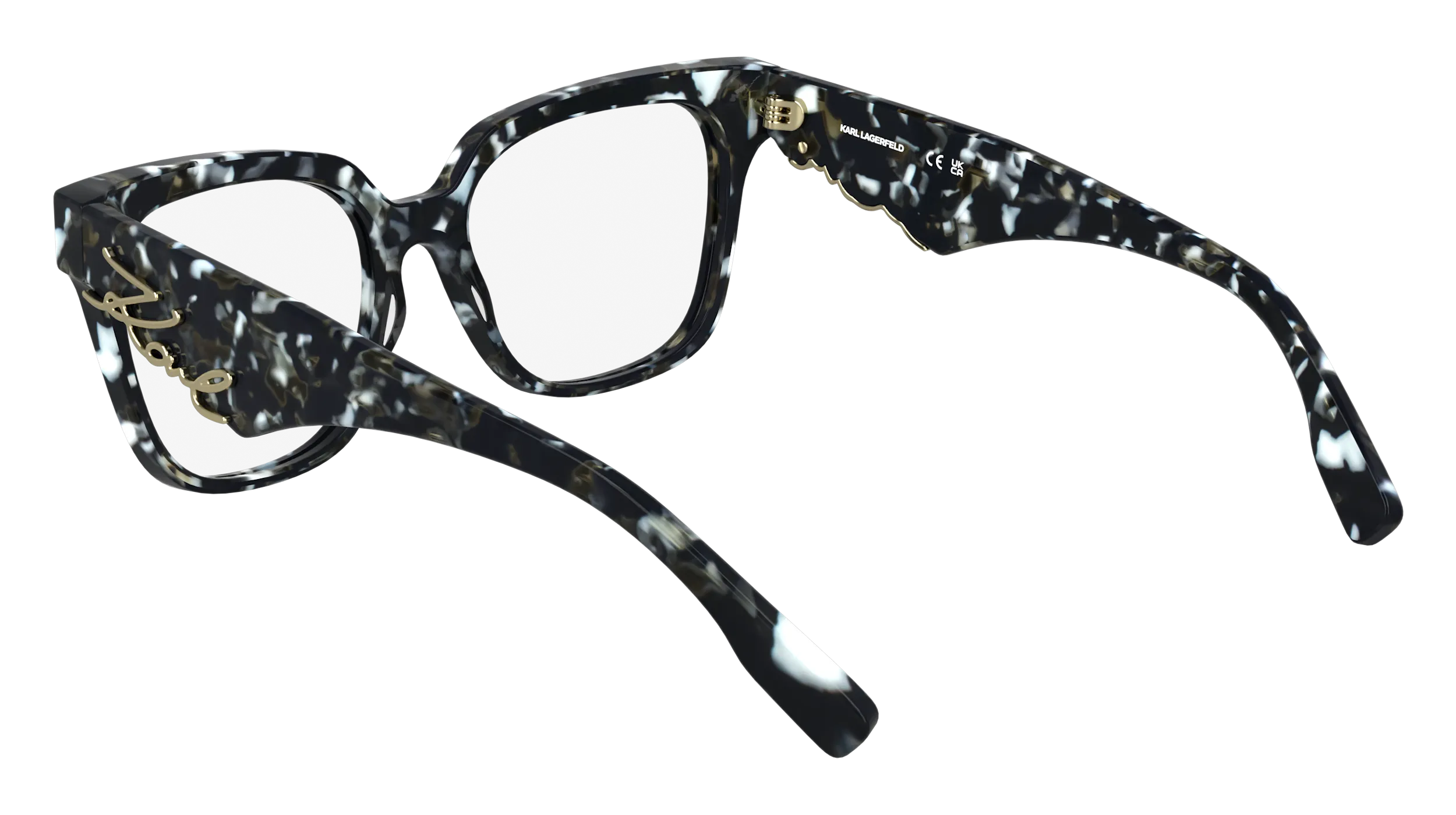 Karl Lagerfeld KL6190 016 Montature da vista Acetato Nero Squadrata Normale - immagine 4