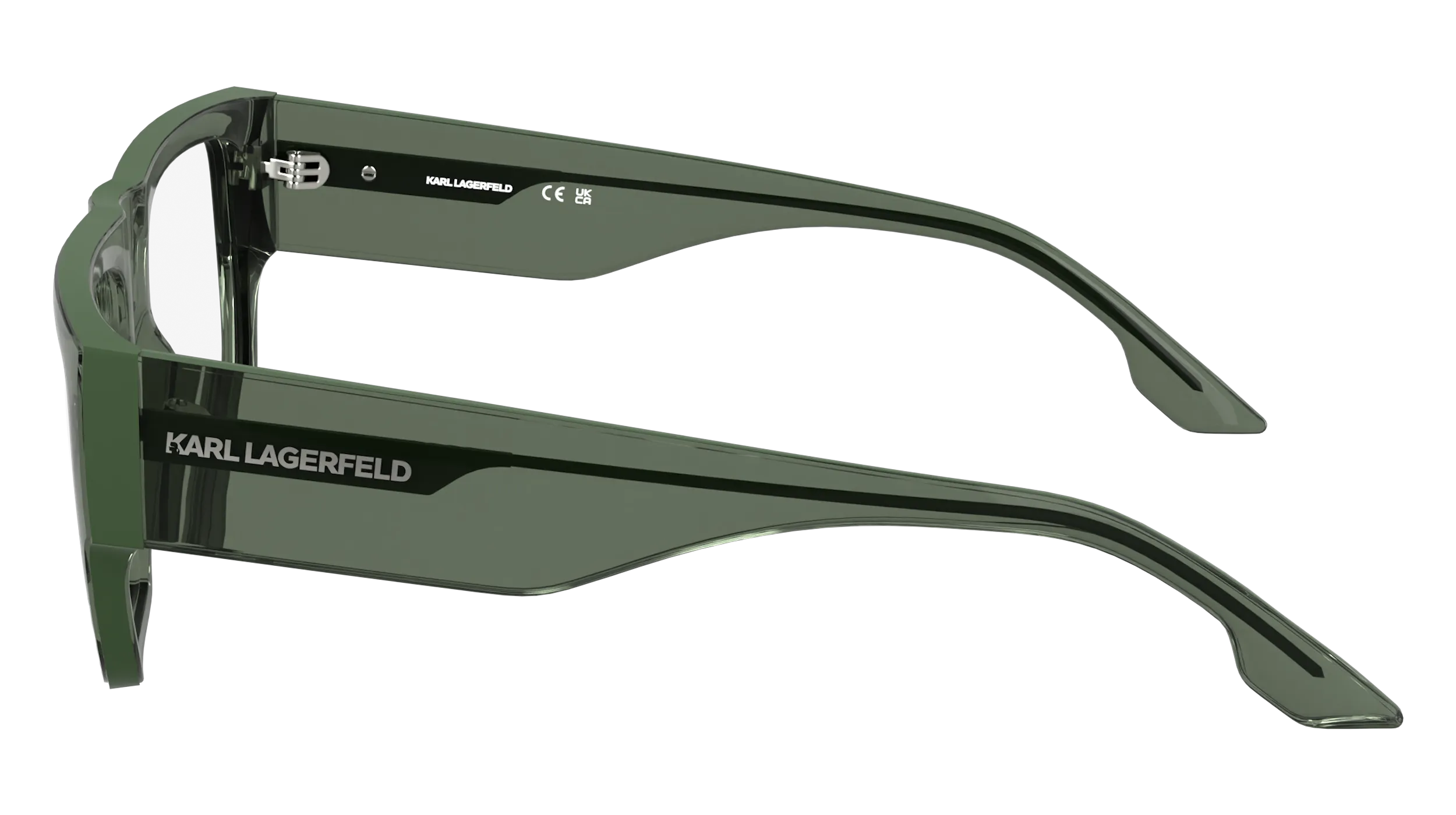 Karl Lagerfeld KL6198 300 Montature da vista Iniettato Verde Pilot Normale - immagine 3