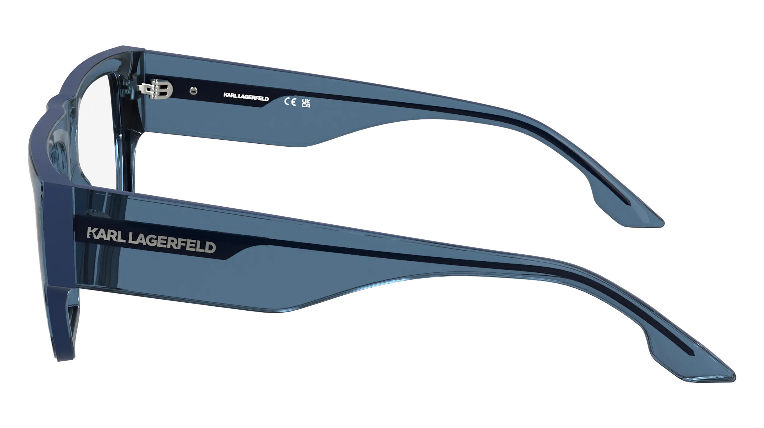 Karl Lagerfeld KL6198 400 Montature da vista Iniettato Blu Pilot Normale - immagine 3