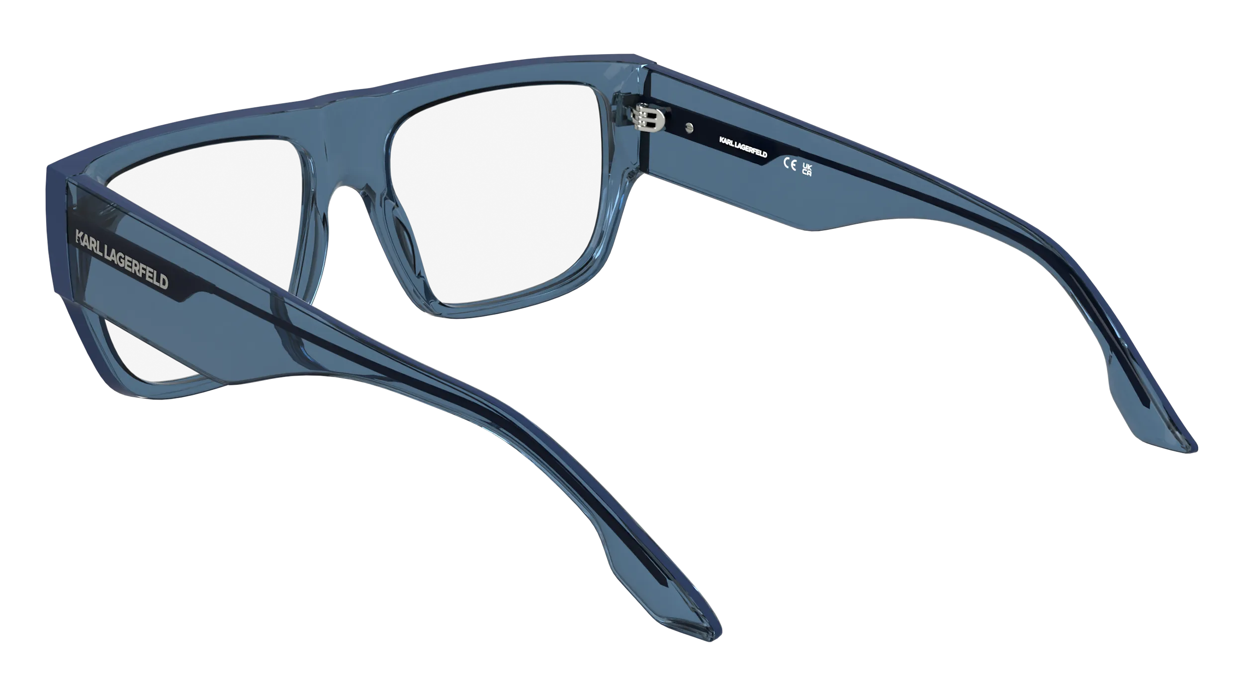 Karl Lagerfeld KL6198 400 Montature da vista Iniettato Blu Pilot Normale - immagine 4