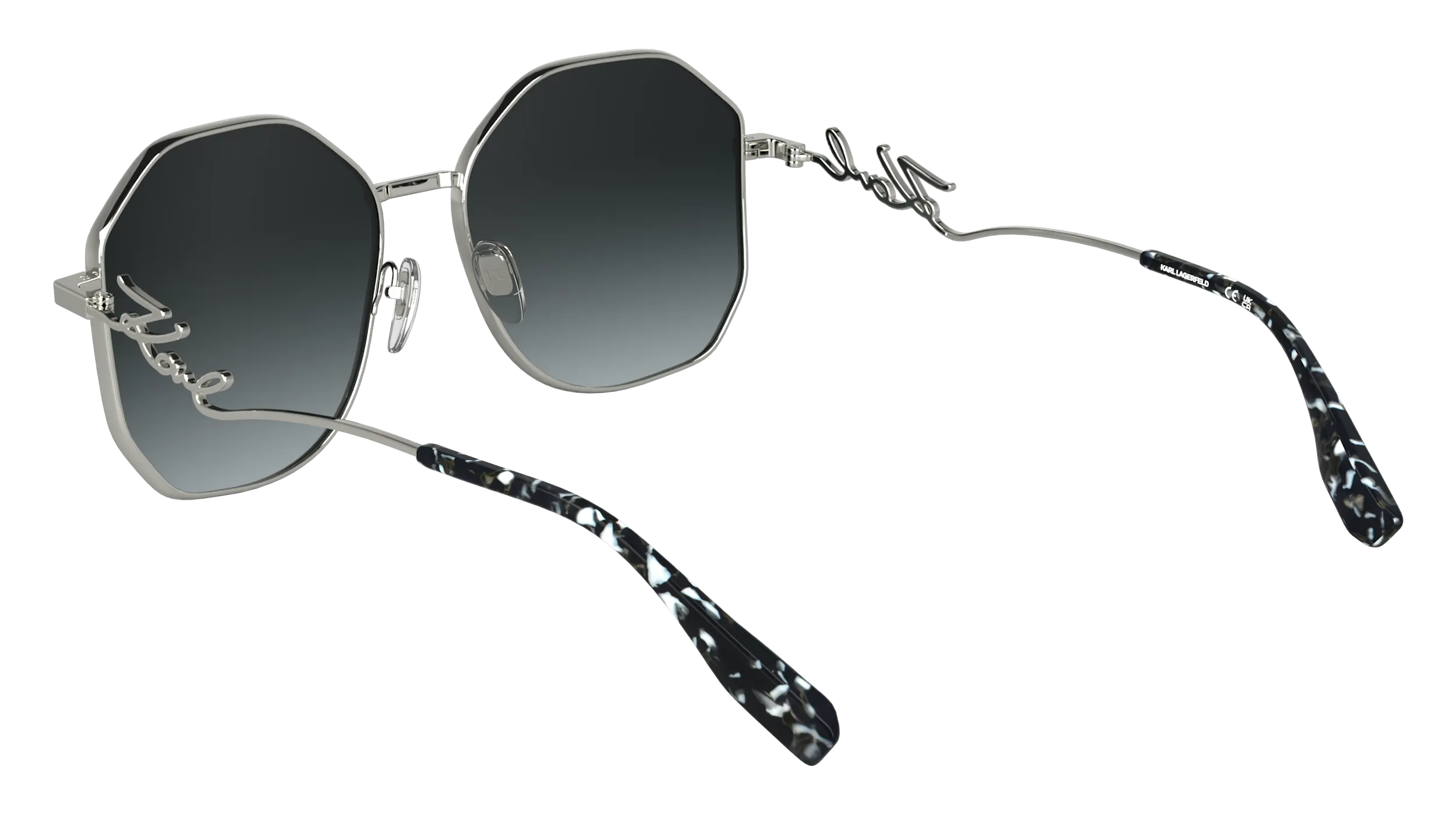 Karl Lagerfeld KL358S 040 Occhiali da sole Metallo Squadrata Normale - immagine 4