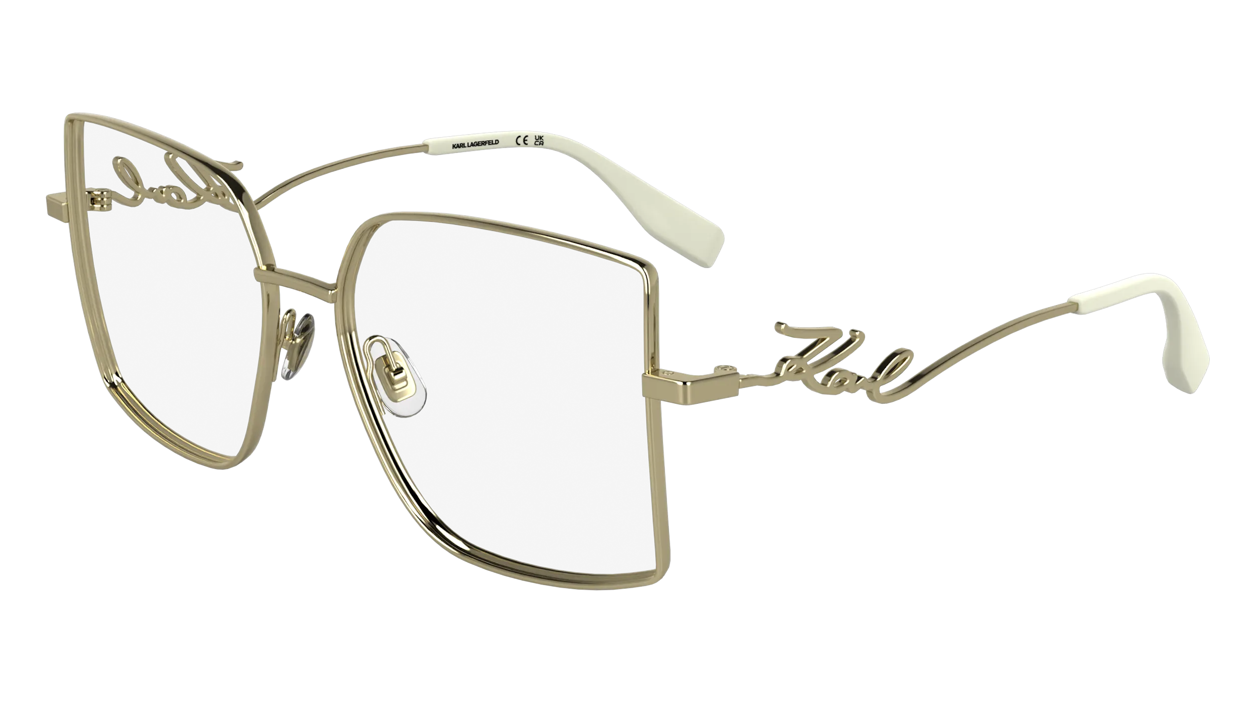 Karl Lagerfeld KL359 715 Montature da vista Metallo Oro Squadrata Normale - immagine 1
