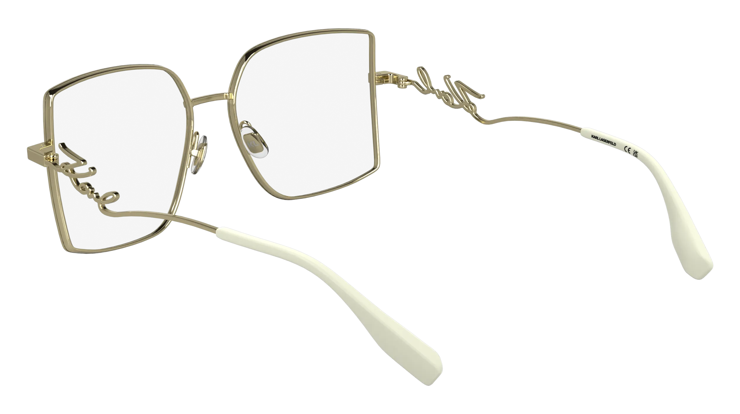 Karl Lagerfeld KL359 715 Montature da vista Metallo Oro Squadrata Normale - immagine 4