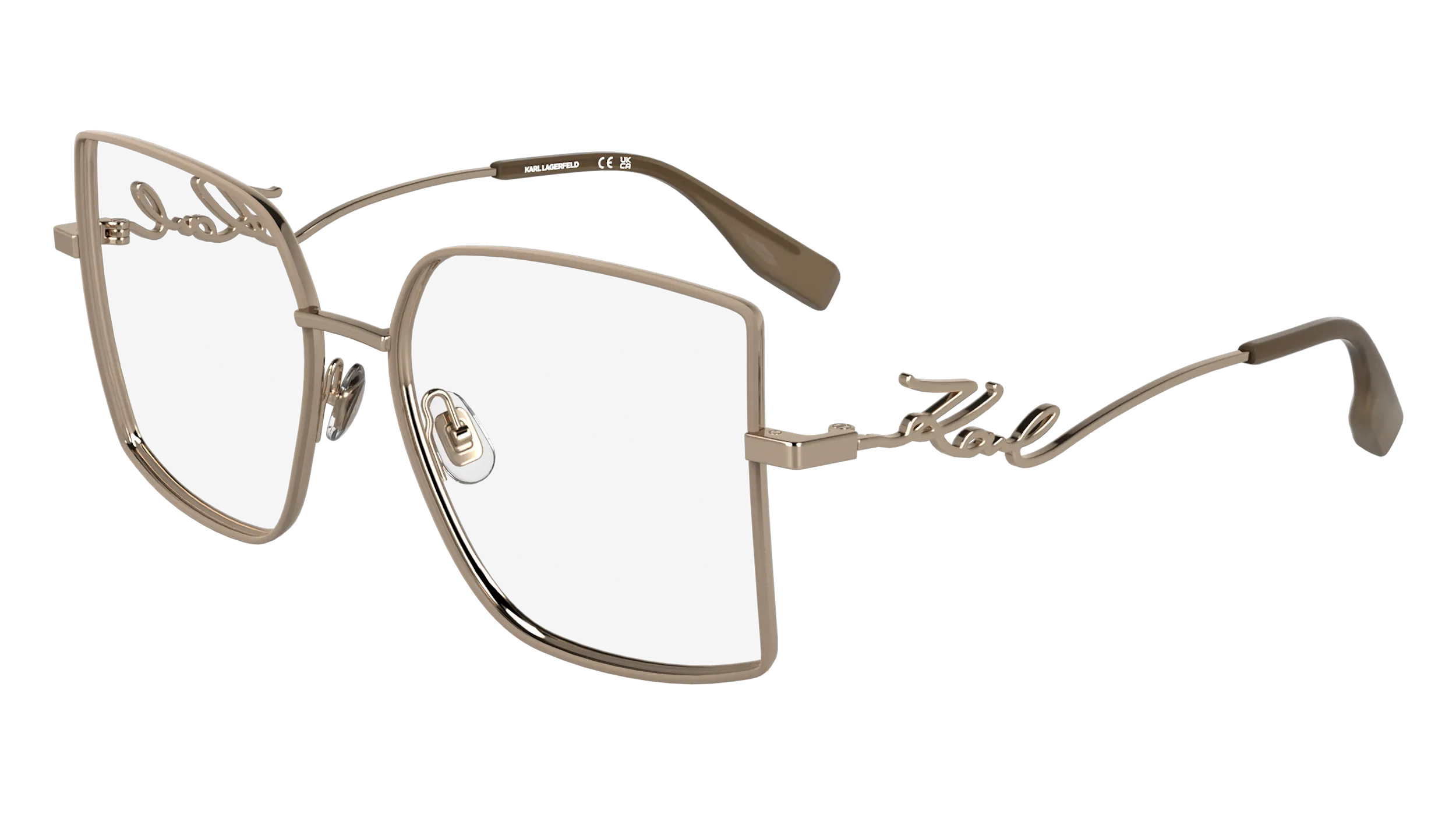 Karl Lagerfeld KL359 770 Montature da vista Metallo Oro Squadrata Normale - immagine 1