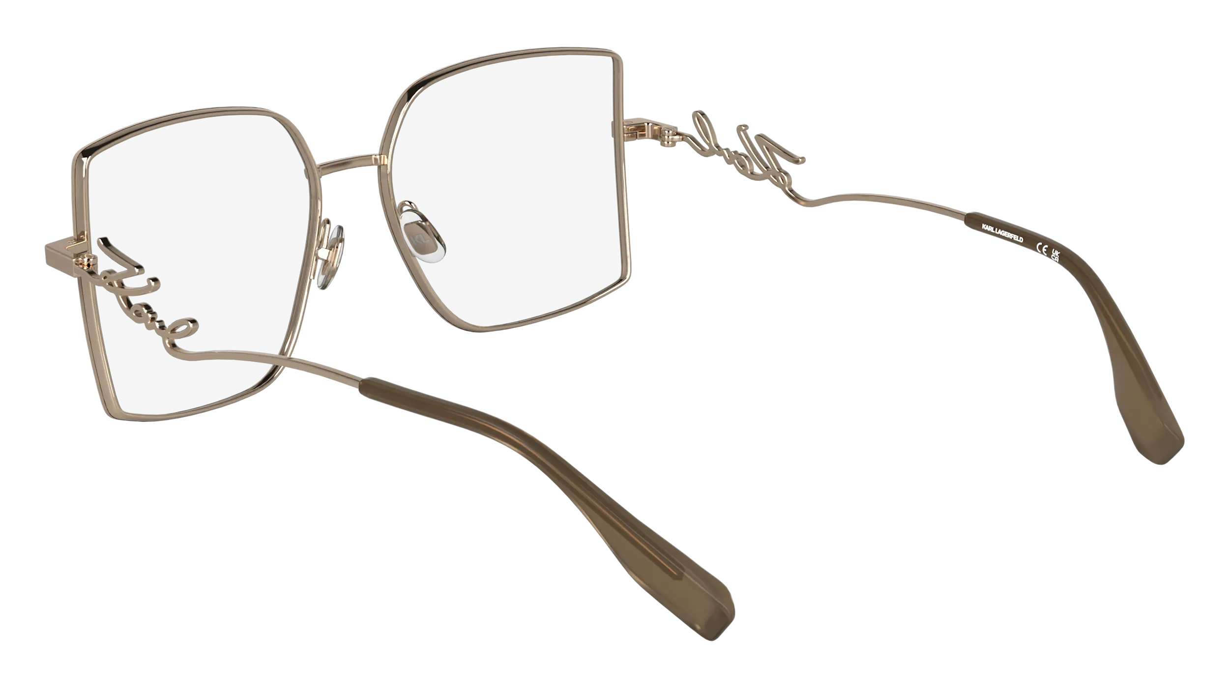 Karl Lagerfeld KL359 770 Montature da vista Metallo Oro Squadrata Normale - immagine 4