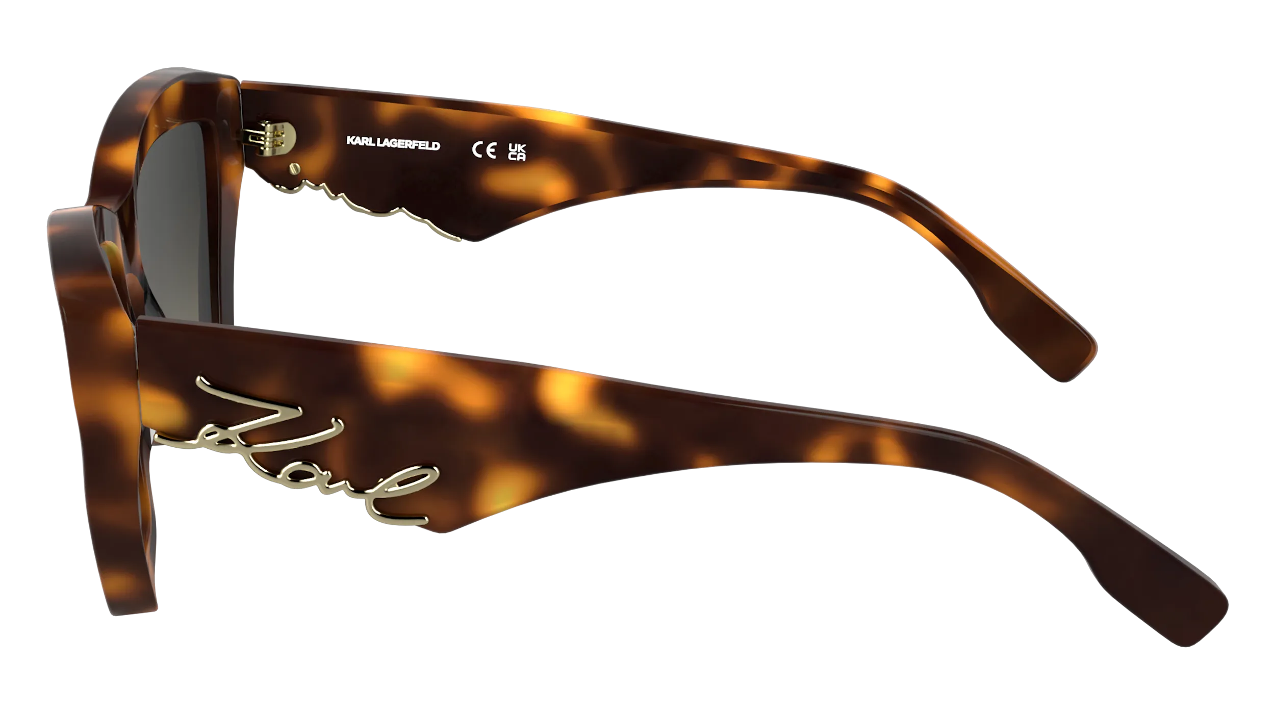 Karl Lagerfeld KL6179S 230 Occhiali da sole Acetato Havana Cat Eye Normale - immagine 3