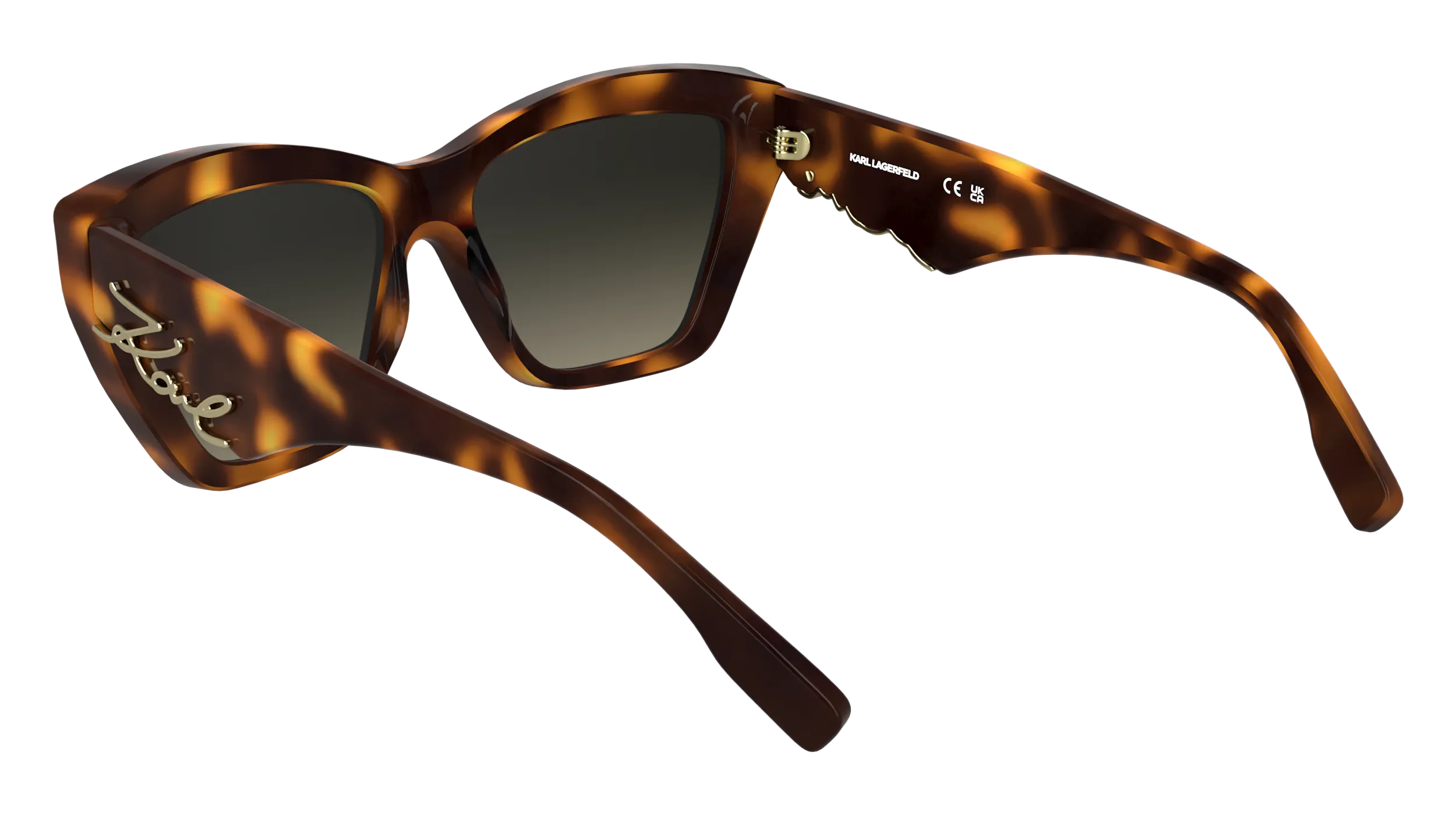 Karl Lagerfeld KL6179S 230 Occhiali da sole Acetato Havana Cat Eye Normale - immagine 4