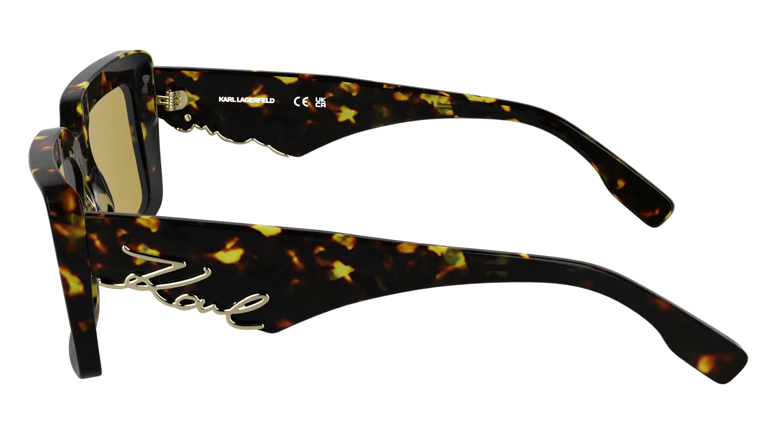 Karl Lagerfeld KL6180S 232 Occhiali da sole Acetato Havana Squadrata Normale - immagine 3