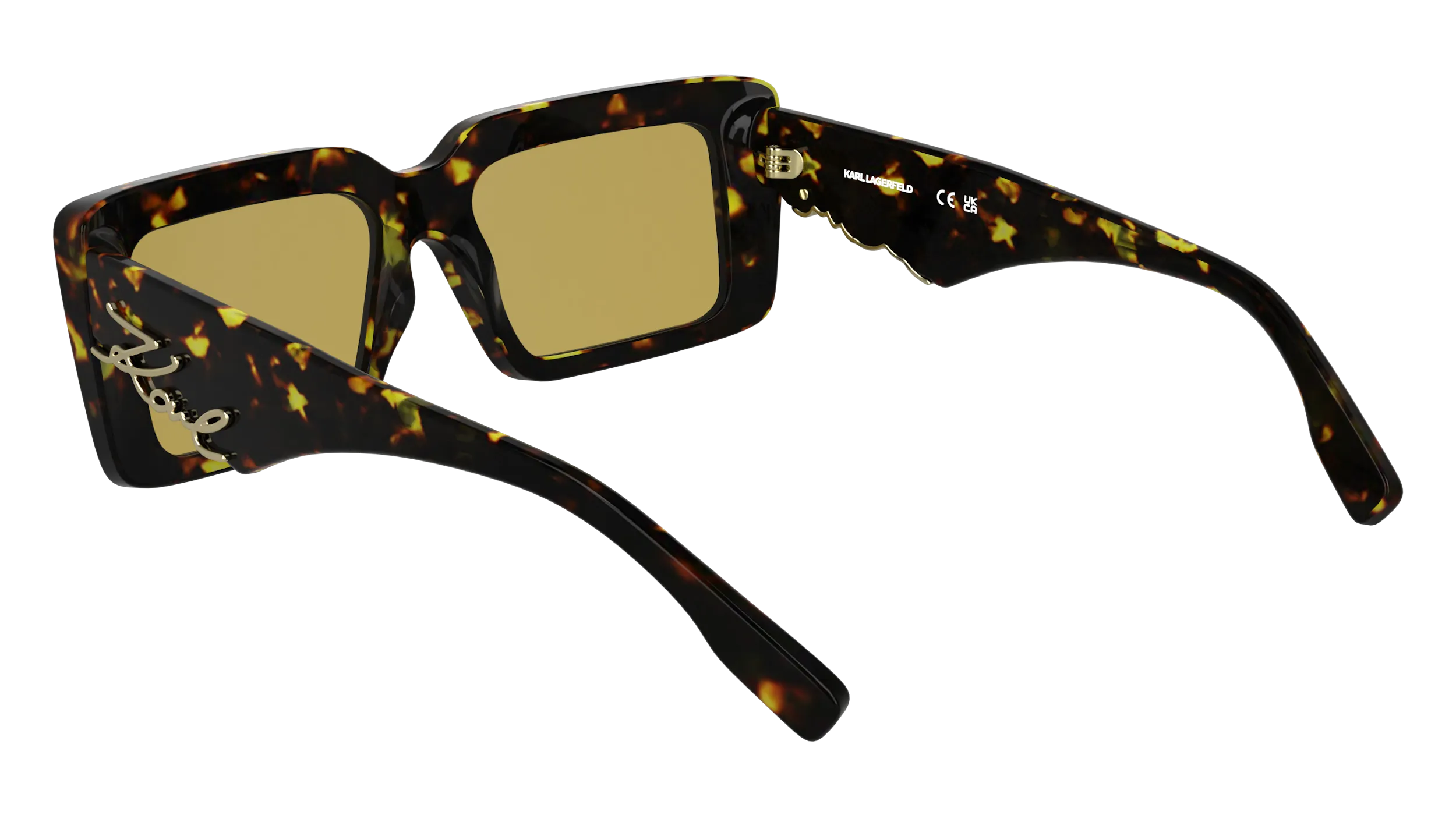 Karl Lagerfeld KL6180S 232 Occhiali da sole Acetato Havana Squadrata Normale - immagine 4