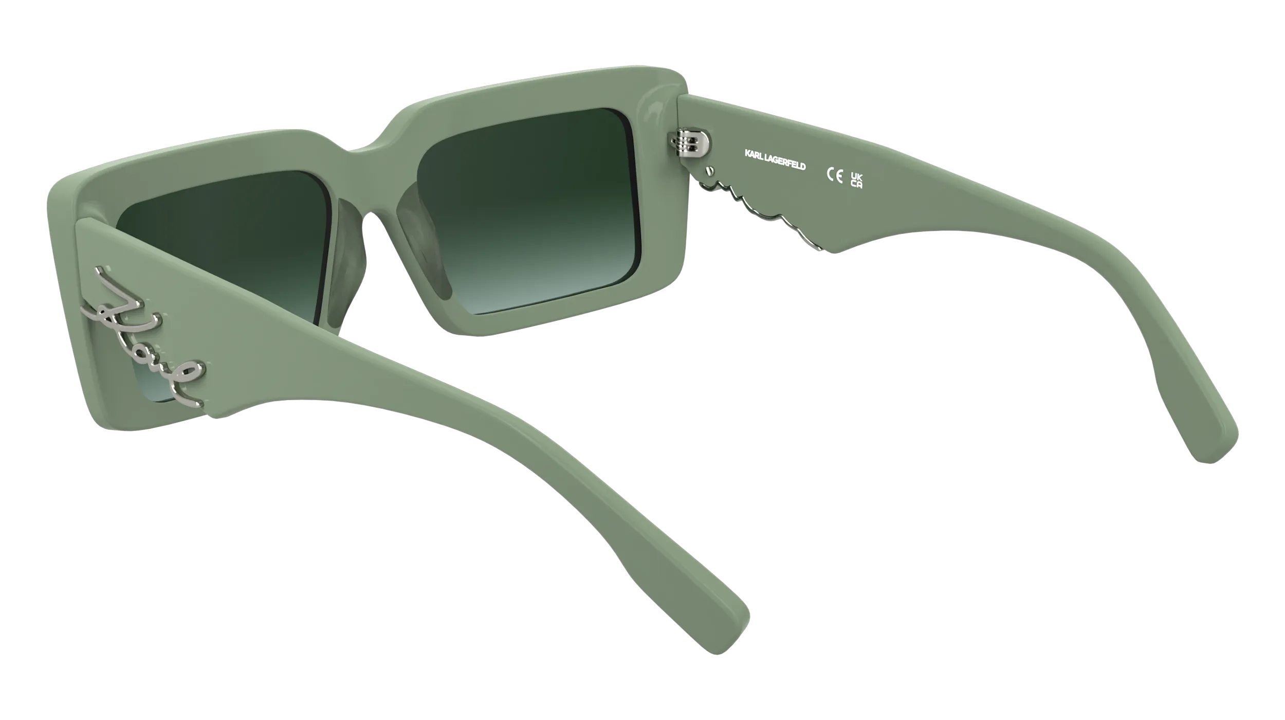 Karl Lagerfeld KL6180S 316 Occhiali da sole Acetato Grigio Squadrata Normale - immagine 4